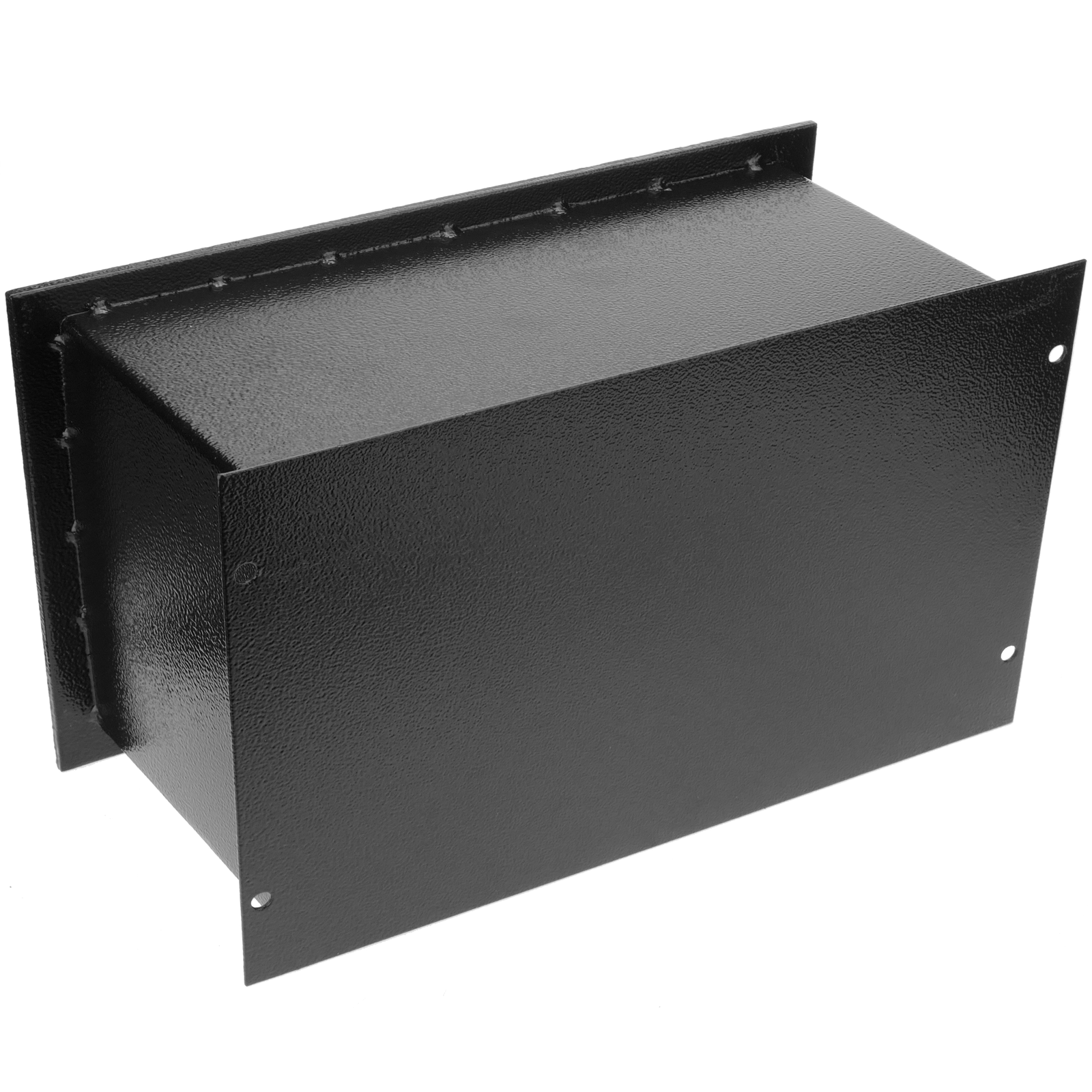 PrixPrime - Caja fuerte de seguridad negra empotrada de acero con llaves  36x15x23cm