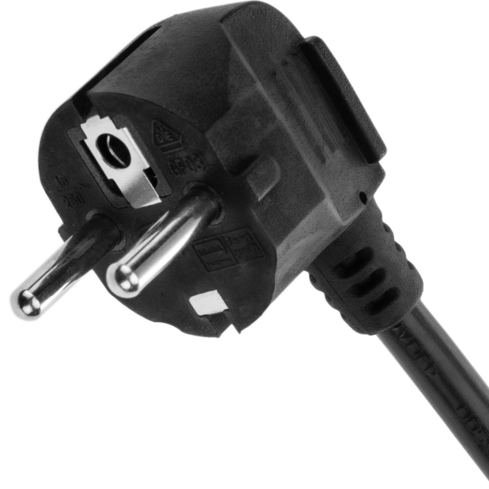 Multiprise 3 prises 16A 230V noir avec interrupteur et 1.5m câble -  Cablematic