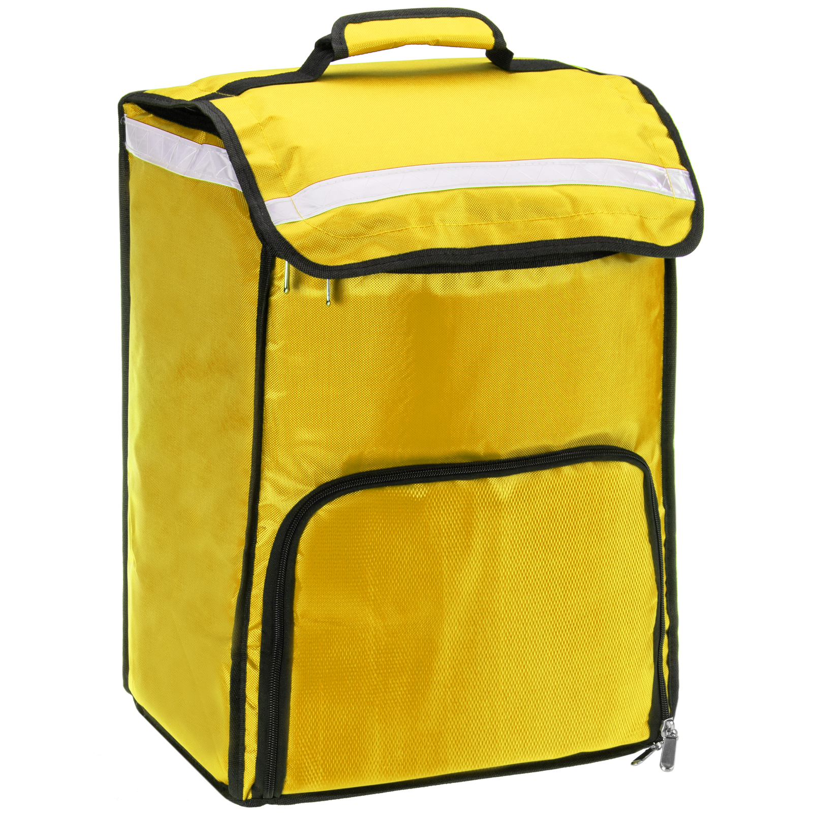 Isothermal backpack 35 x 49 x 25 cm yellow for cookouts and food order  delivery - Cablematic