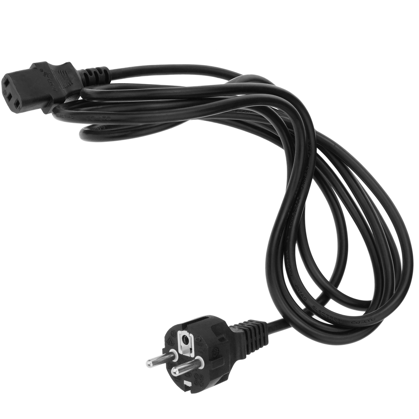 Cable de alimentación eléctrico H05VV-F 5m de enchufe schuko recto a bornes  3x1.50mm² - Cablematic