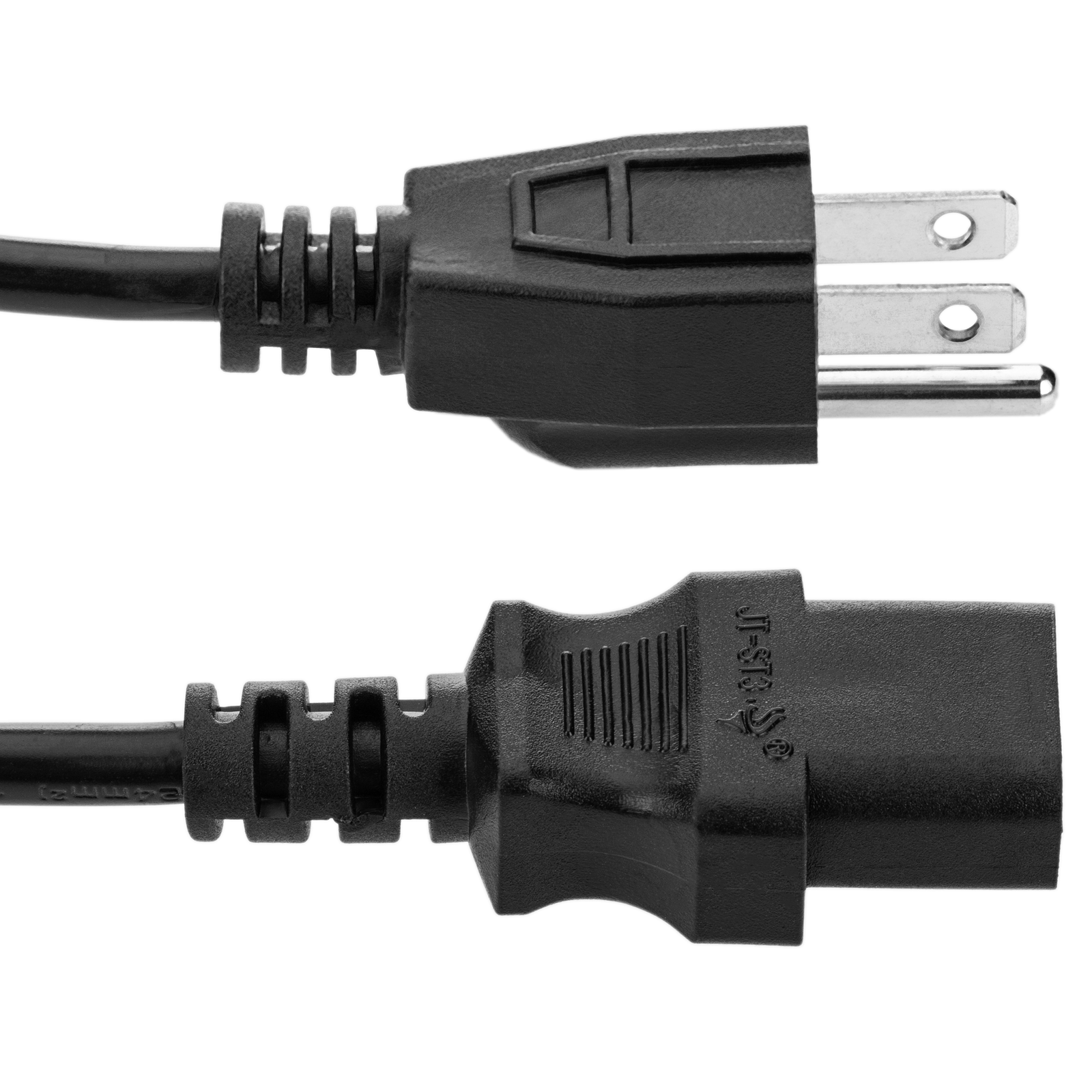 Câble d'alimentation, inline®, fiche d'alimentation usa vers connecteur iec  c13 à 3 broches, noir, 18awg, 5,0 m - Conforama