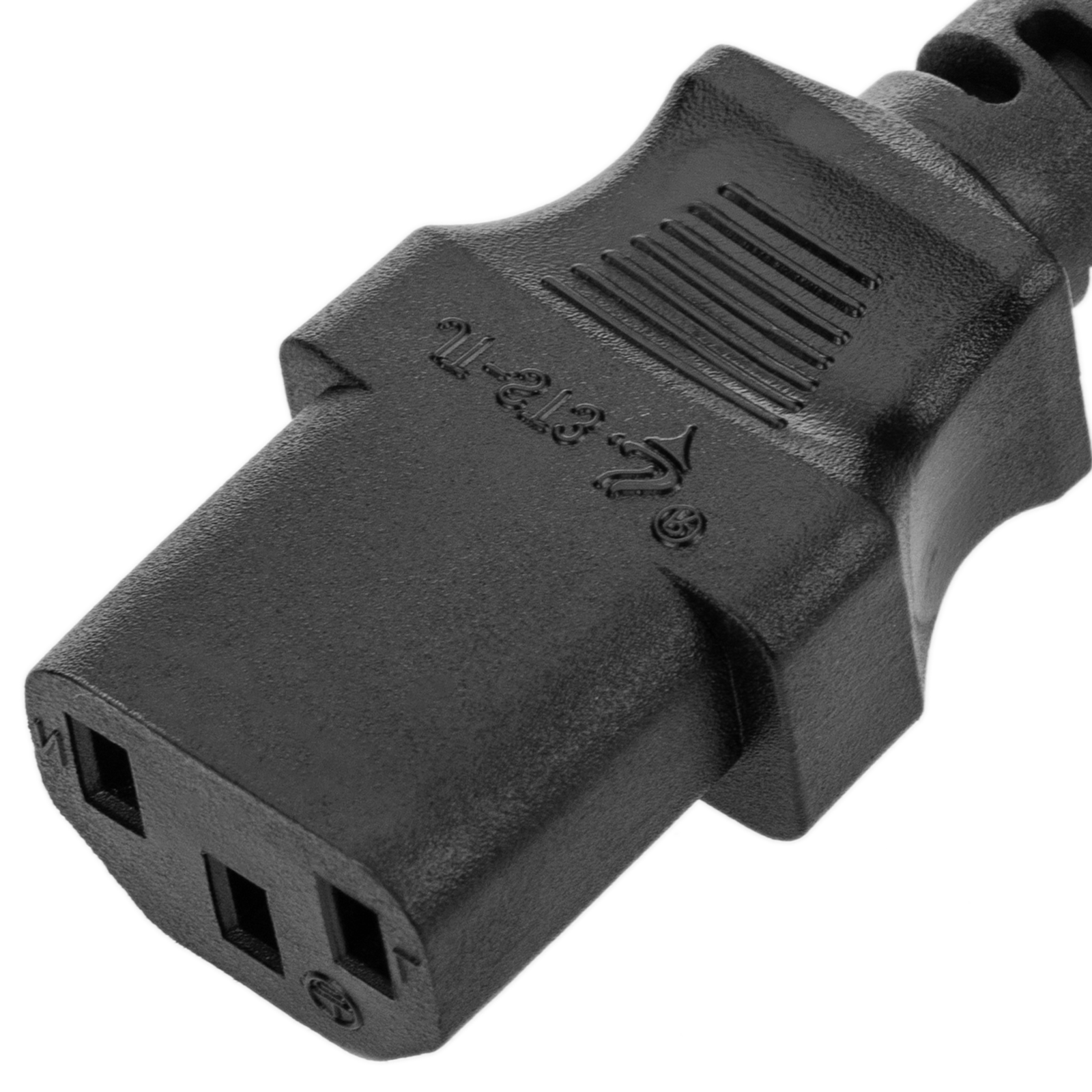 Cordon d'alimentation américain NEMA 5-15P-IEC-60320-C13 3m noir