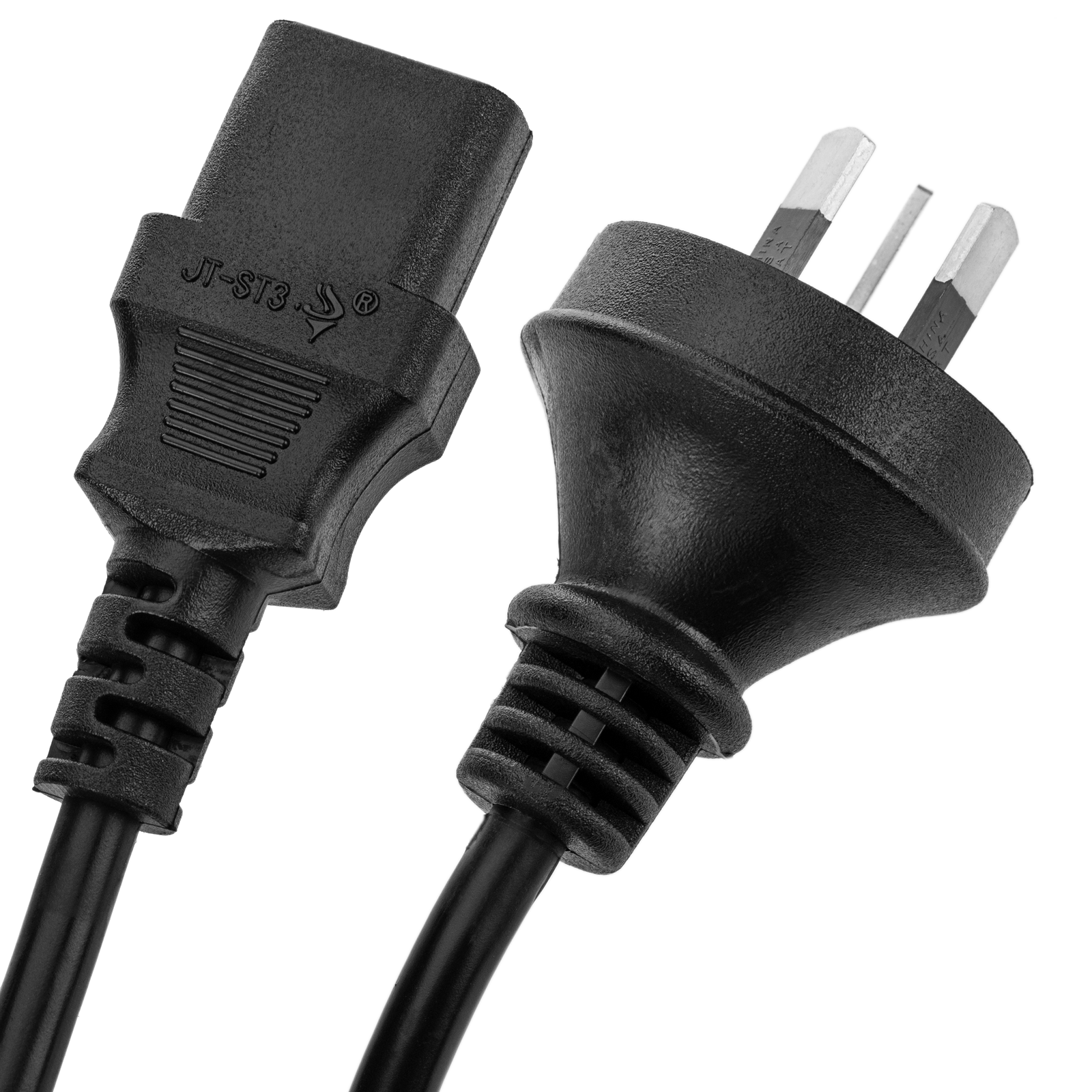 Power cable AU AS/NZS-3112-1 to IEC-60320-C13 of 1.8m black Cablematic