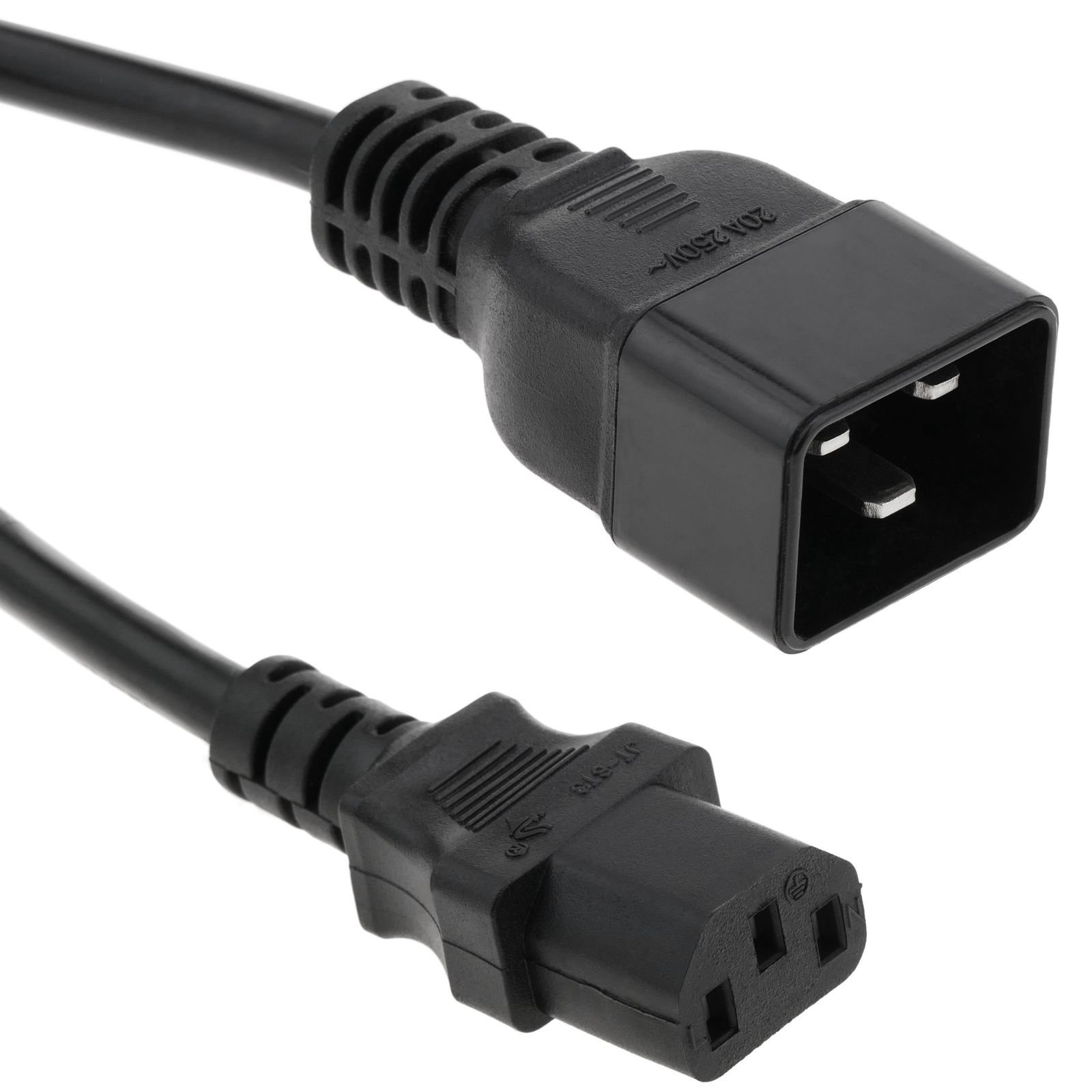 Cable de alimentación IEC-60320 C13-Acodado a C14 de 1.8m - Todo SAI