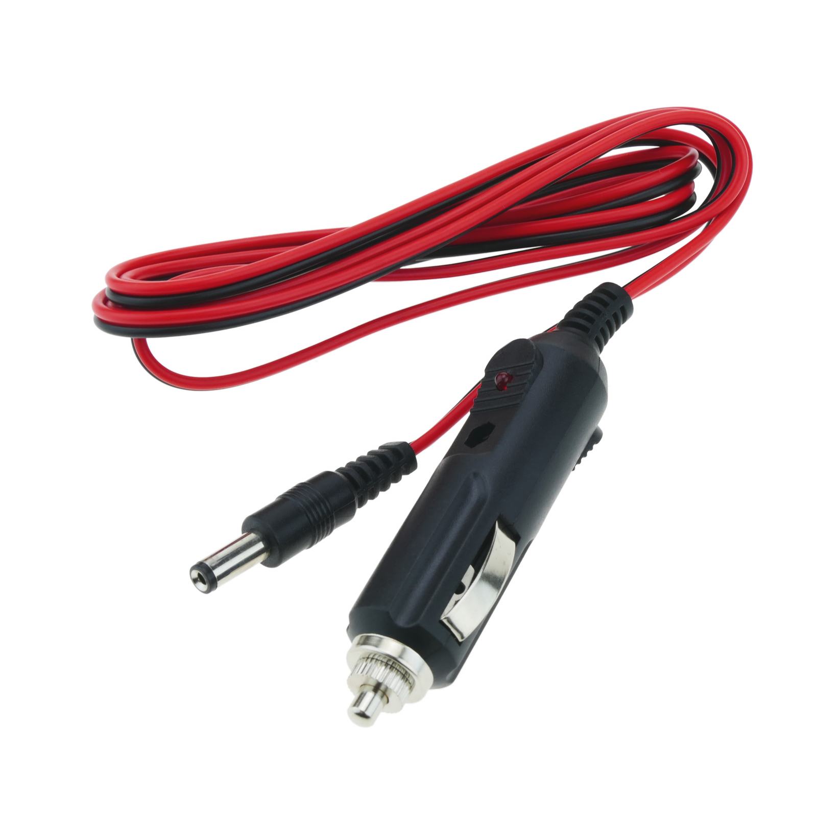 12V Cigarette Lighter Plug with Leads - Car Replacement Adapter Accessories  Cigar Plugs Power Supply Cigarette Lighter Cord Auto Cable With LED Lights