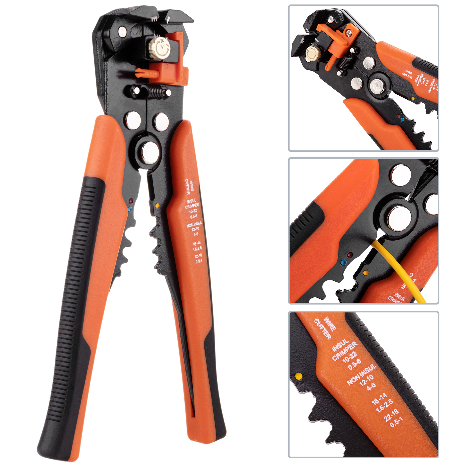 5IN1 Automatic Crimping Pliers Wire Stripping Cutters Hand Tool Handle Stripper 
