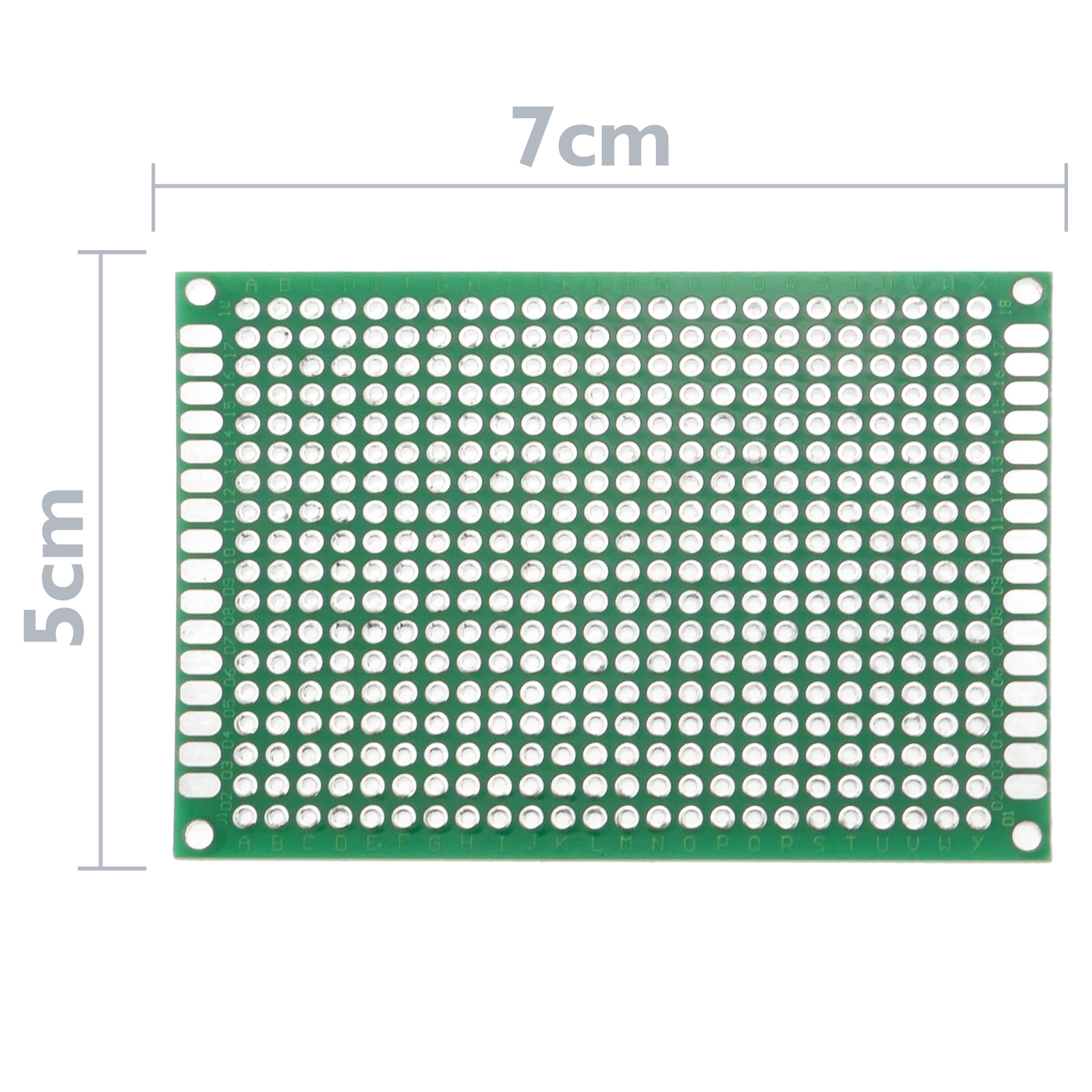 Dual-Side Prototype PCB Panel Universal Matrix Circuit Board for DIY  Soldering 3x7cm - Cablematic