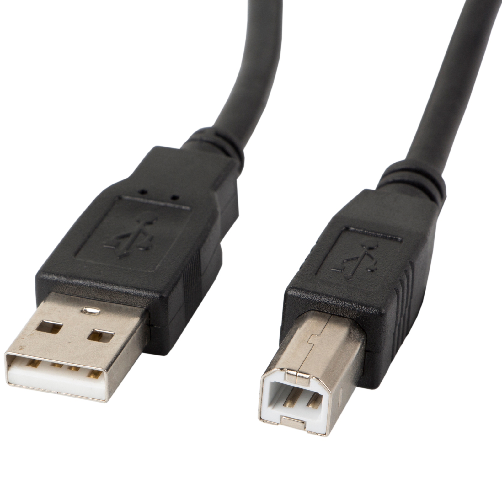 Lanberg USB 2.0 Kabel A-Stecker Auf B-Stecker | 3 Meter Länge Schwarz | Bis Zu 480 Mb/s | Für Drucker, Scanner & Mehr