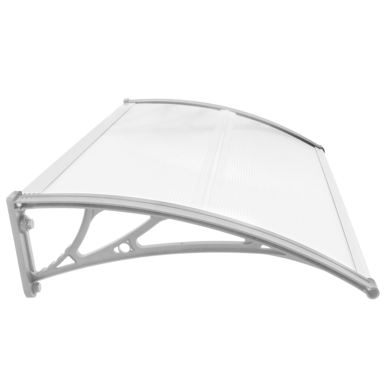 Tejadillo de protección 100x60cm Marquesina para puertas y ventanas negro -  Hiper Rack