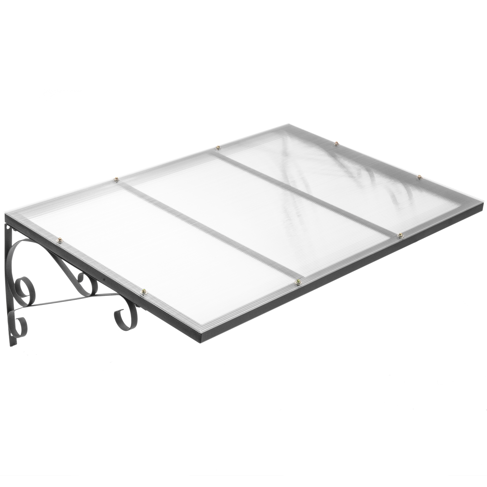 Skecten Marquesina Exterior, Tejadillo de Protección para Puertas Ventanas  contra Sol - 100x300cm