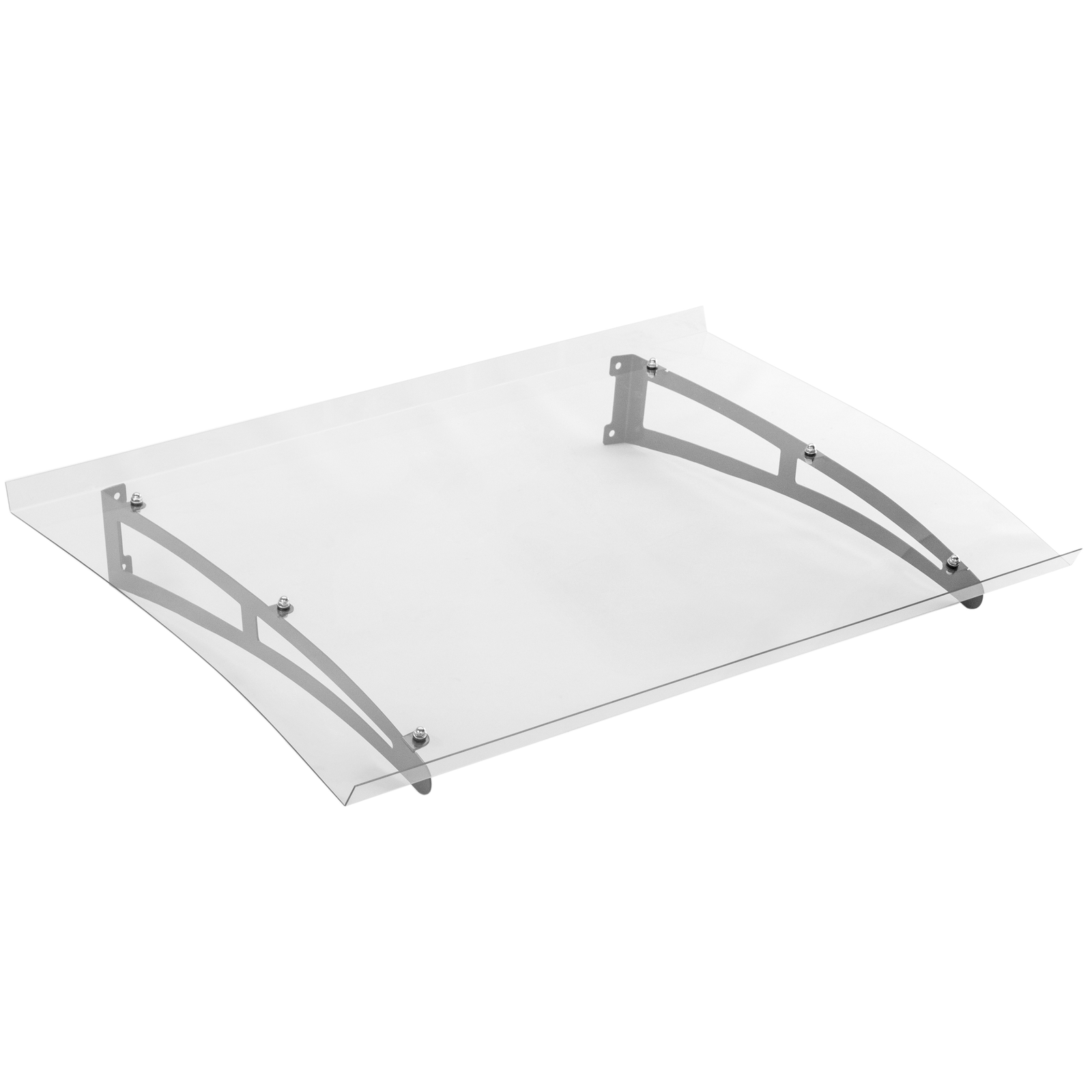 Tejadillo de Protección 75x100 cm Marquesina Exterior para Puertas y  Ventanas contra Sol y Lluvia con Soporte de Aleación de Aluminio  Transparente en Planeta Huerto