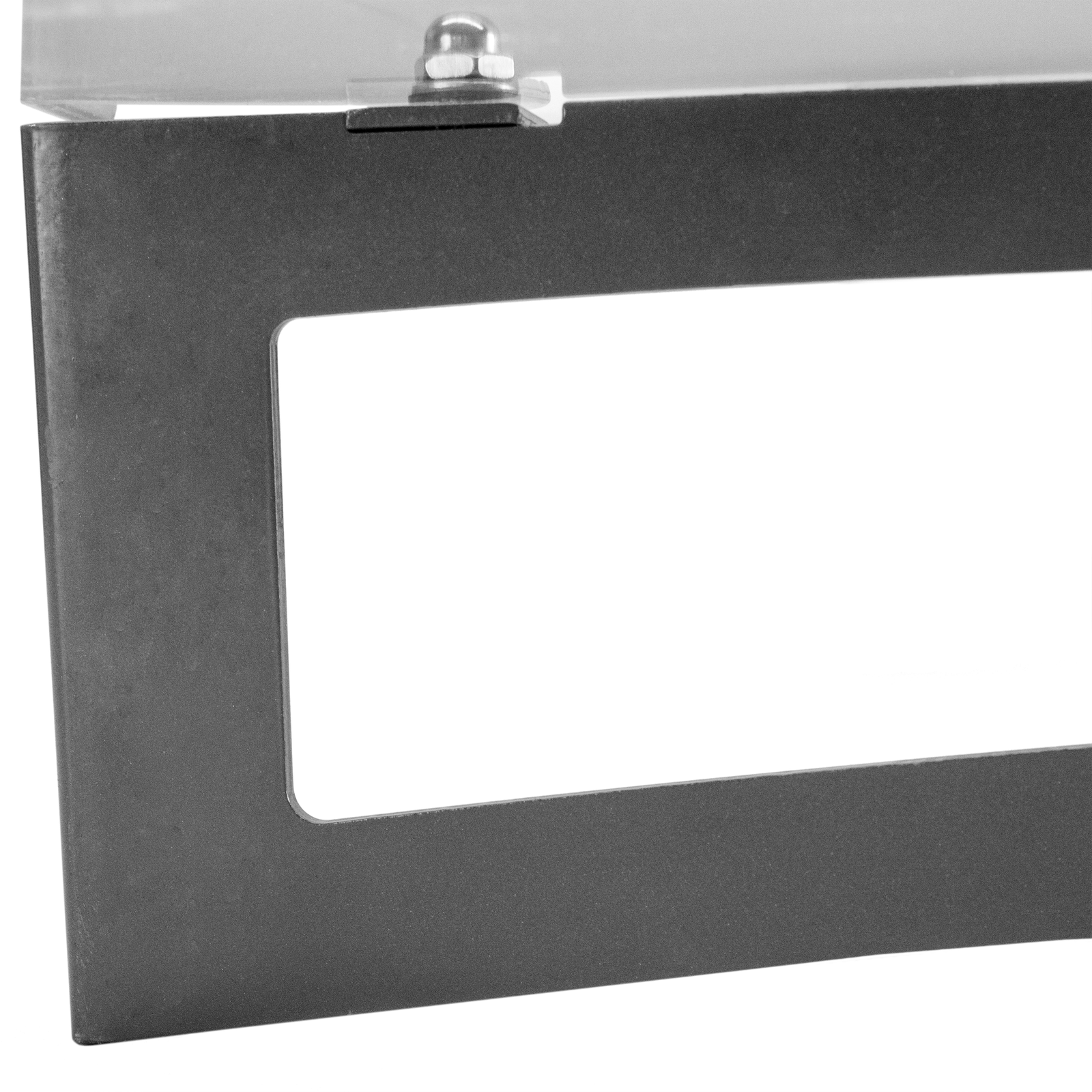 Tejadillo de protección 120 x 100 cm transparente Marquesina para puertas y  ventanas con soporte de acero gris - Cablematic