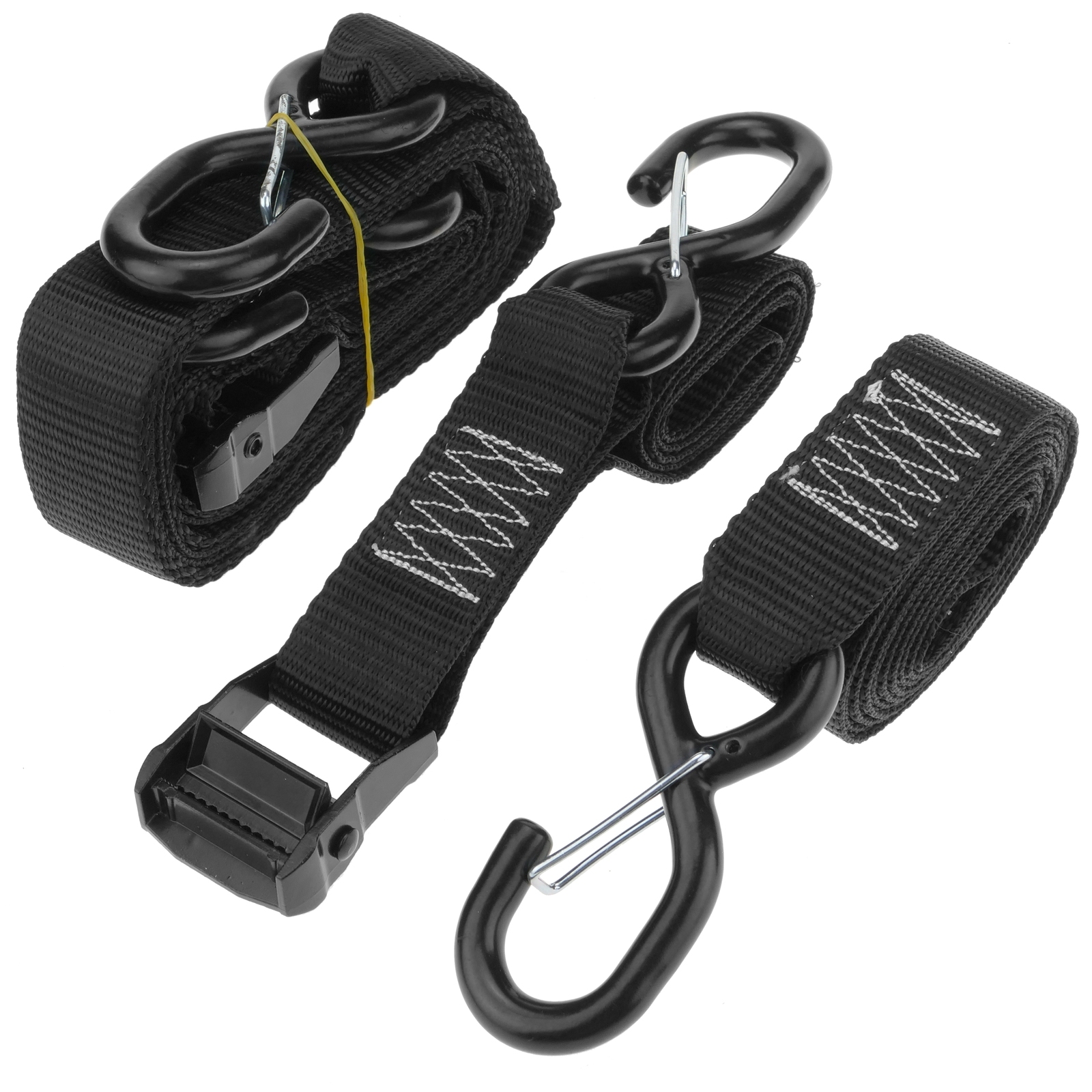 Tie Down Straps 2 in Flat-Hook Heavy Duty Ratchet 4-Pack! x 30 ft 10000 LBS 
