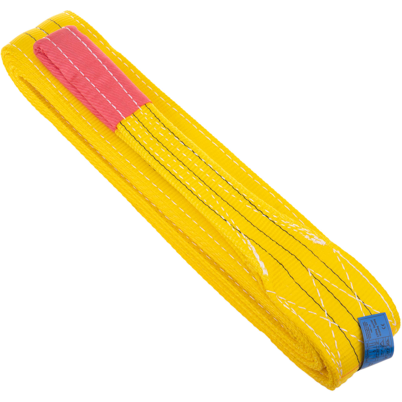 Correa de carga, Eslinga de carga de 10m x 90mm 3000Kg para izaje y grúas,  Color amarillo - Cablematic