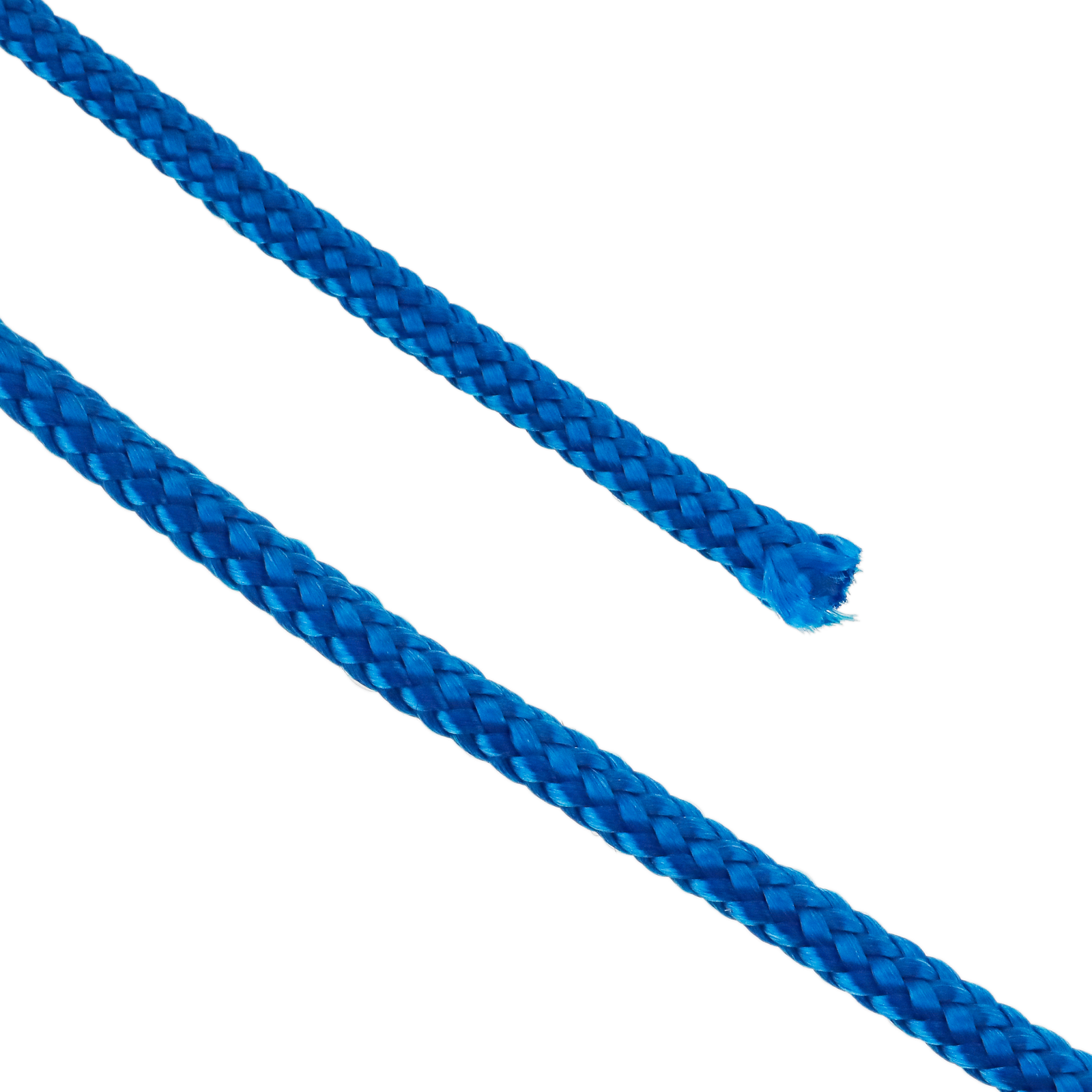 Mehrfädrigem PP geflochtenes Seil 10 m x 6 mm blau - Cablematic