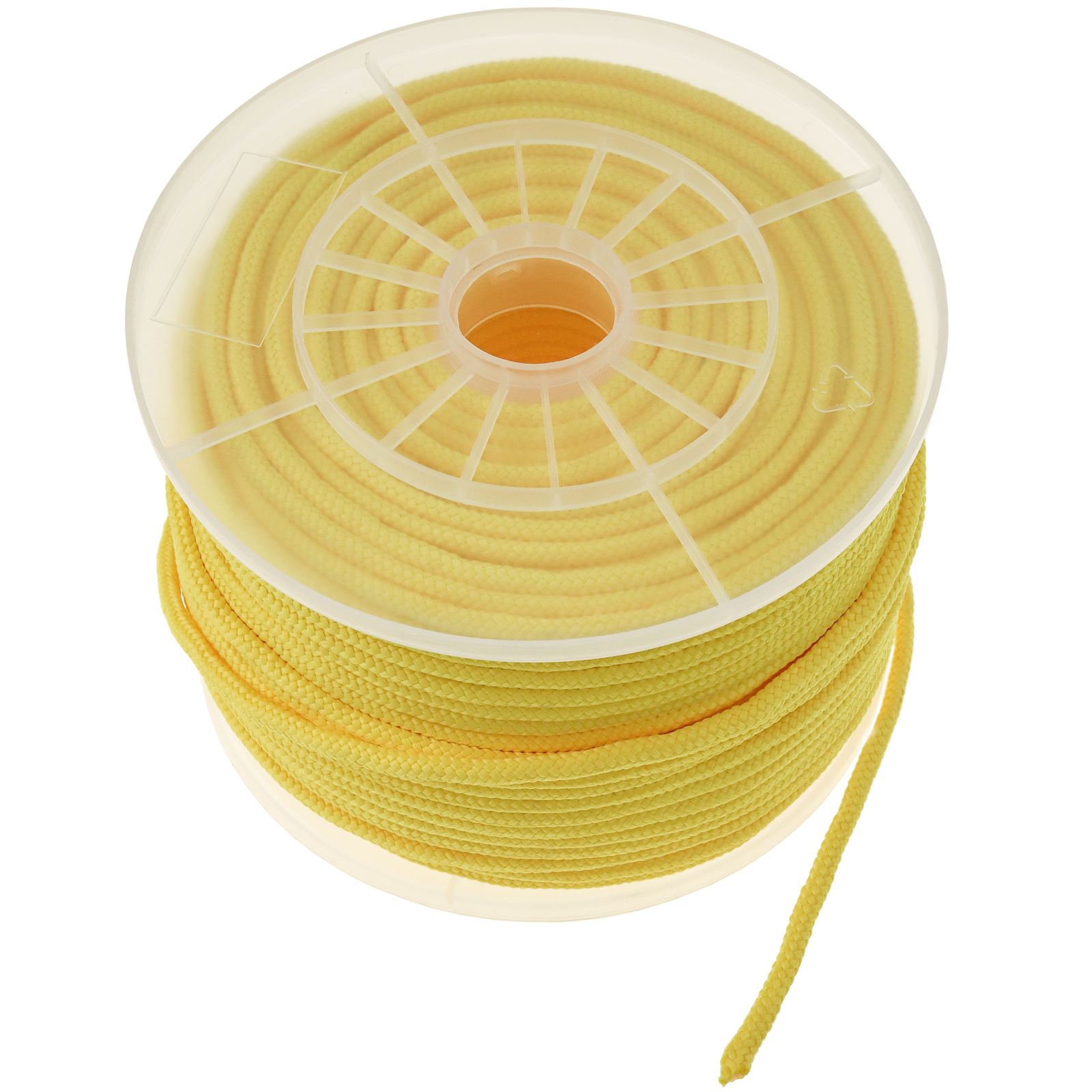 Corde à linge PVC avec âme en polypropylène 20 m x 3 mm jaune - Cablematic