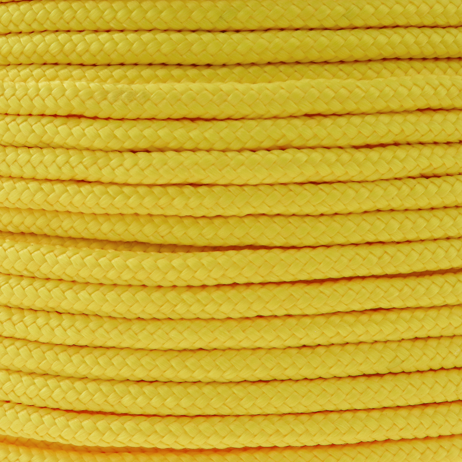 Multifilament braided rope PP 100 m x 6 mm yellow - Cablematic