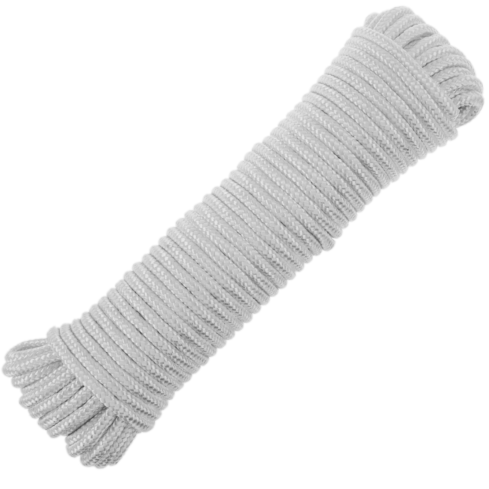 Corde tressée en nylon 100 m x 3 mm blanche - Cablematic