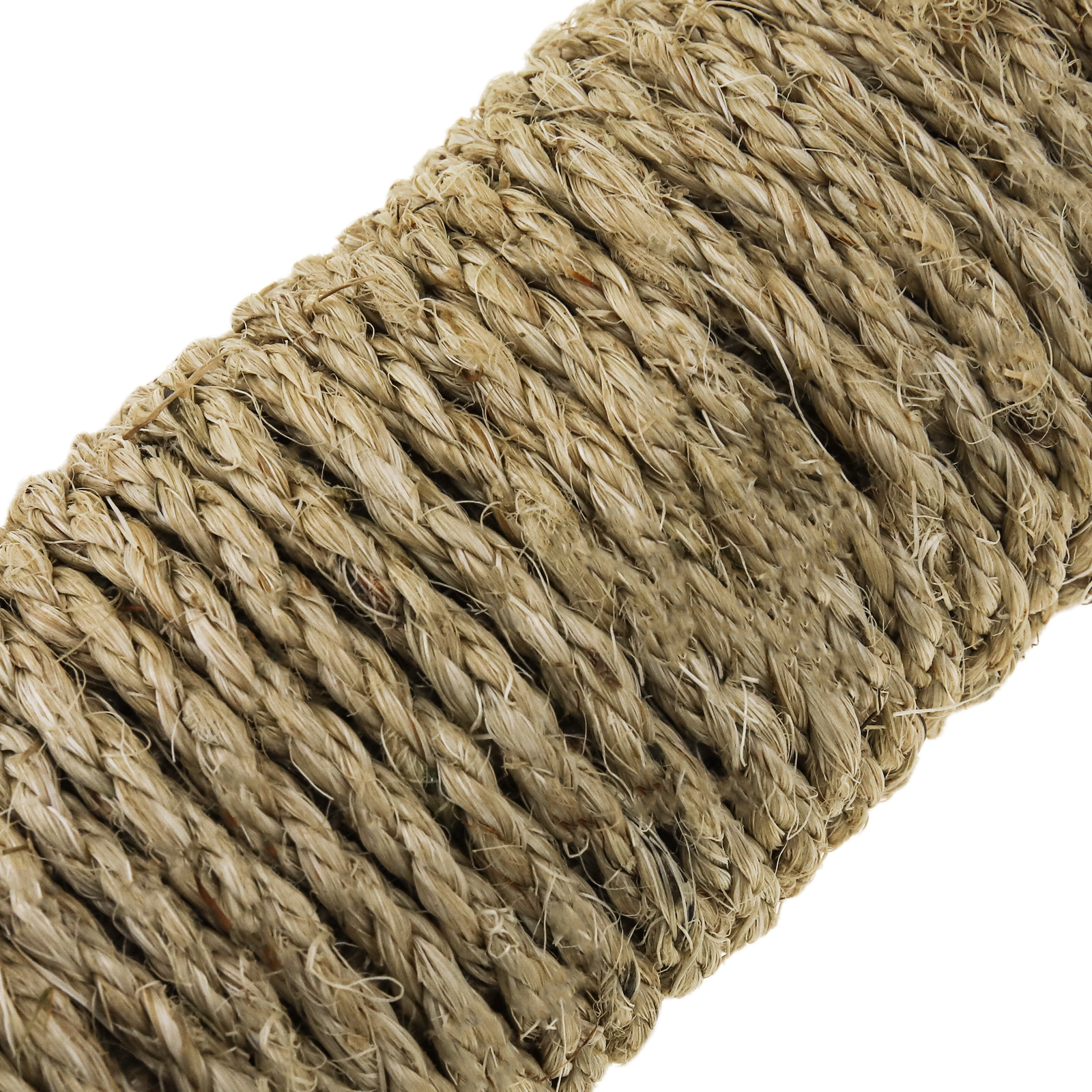 Corda di sisal intrecciata 3 fili 20 m x 6 mm naturale - Cablematic