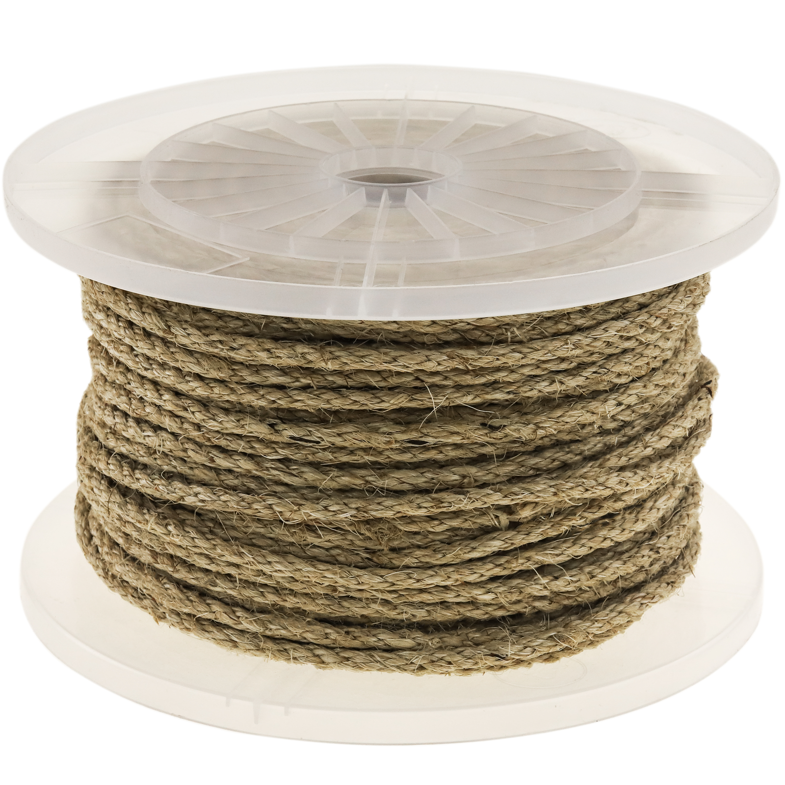 Corda di nylon intrecciata 20 m x 6 mm bianca - Cablematic