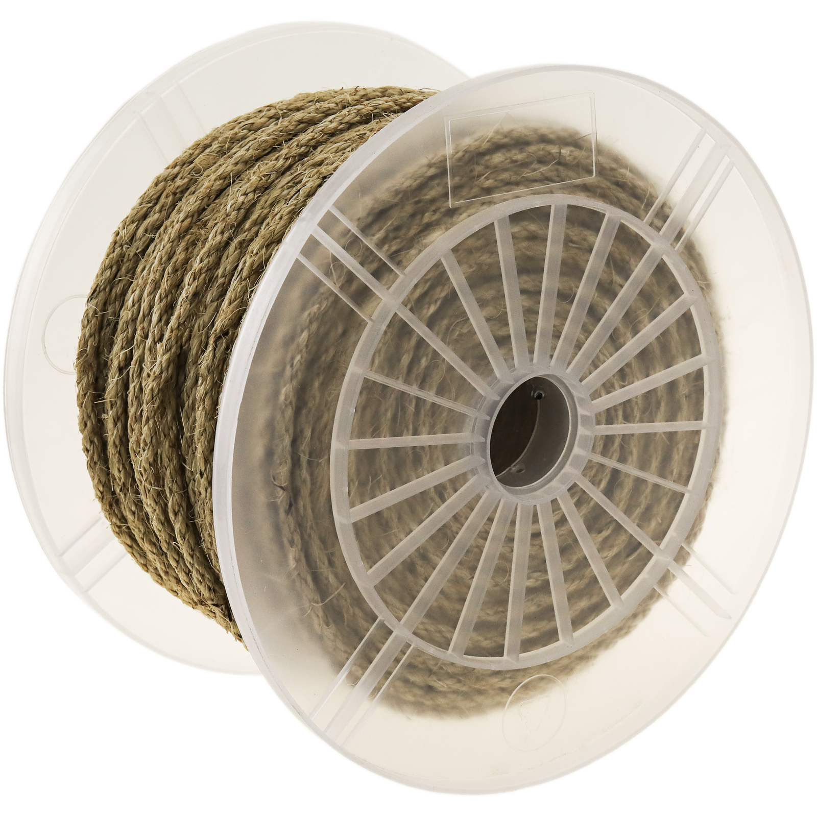 Corda di sisal intrecciata 3 fili 100 m x 10 mm naturale - Cablematic