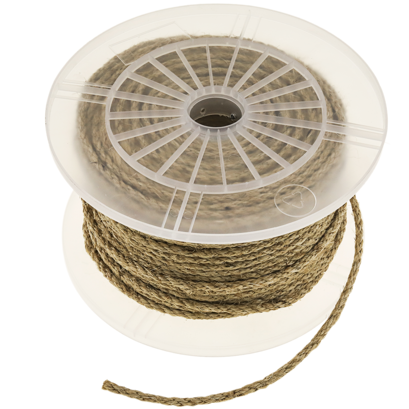 Corde torsadée en sisal 3 torons 30 m x 6 mm naturel