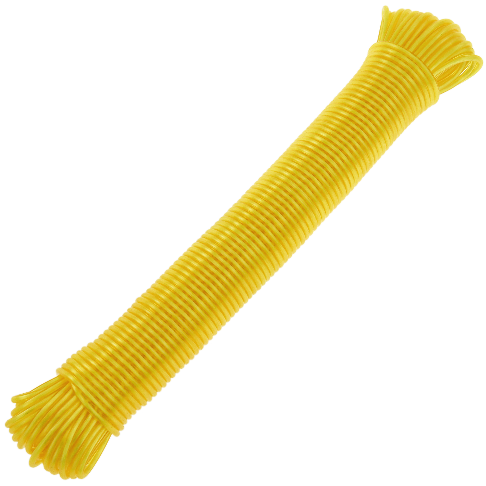 Clothesline rope PVC with polypropylene core 20 m x 3 mm yellow - Cablematic