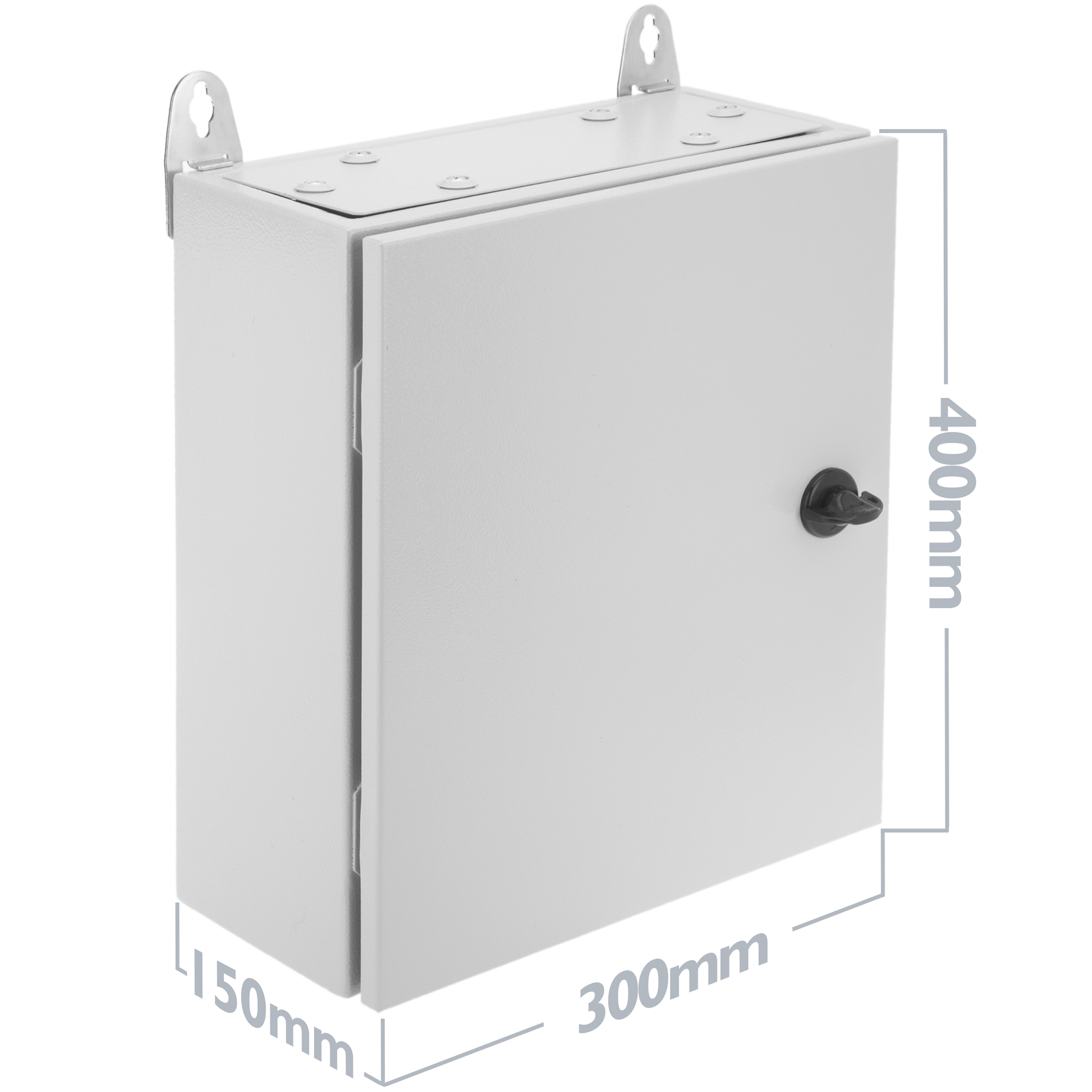 Scatola di distribuzione elettrica di metallo IP65 per il montaggio a  parete 400x300x150mm - Cablematic