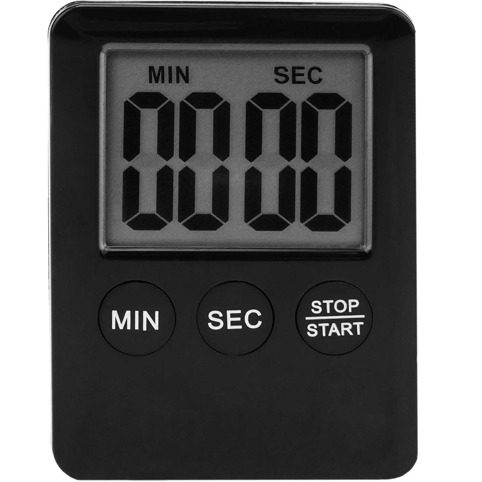 Amdohai Minuterie numérique Horloge Magnétique Cuisson Compte à rebours  Alarme 24 heures avec écran LCD Mode muet pour étudier le sport Bureau  Salle de classe Bibliothèque 