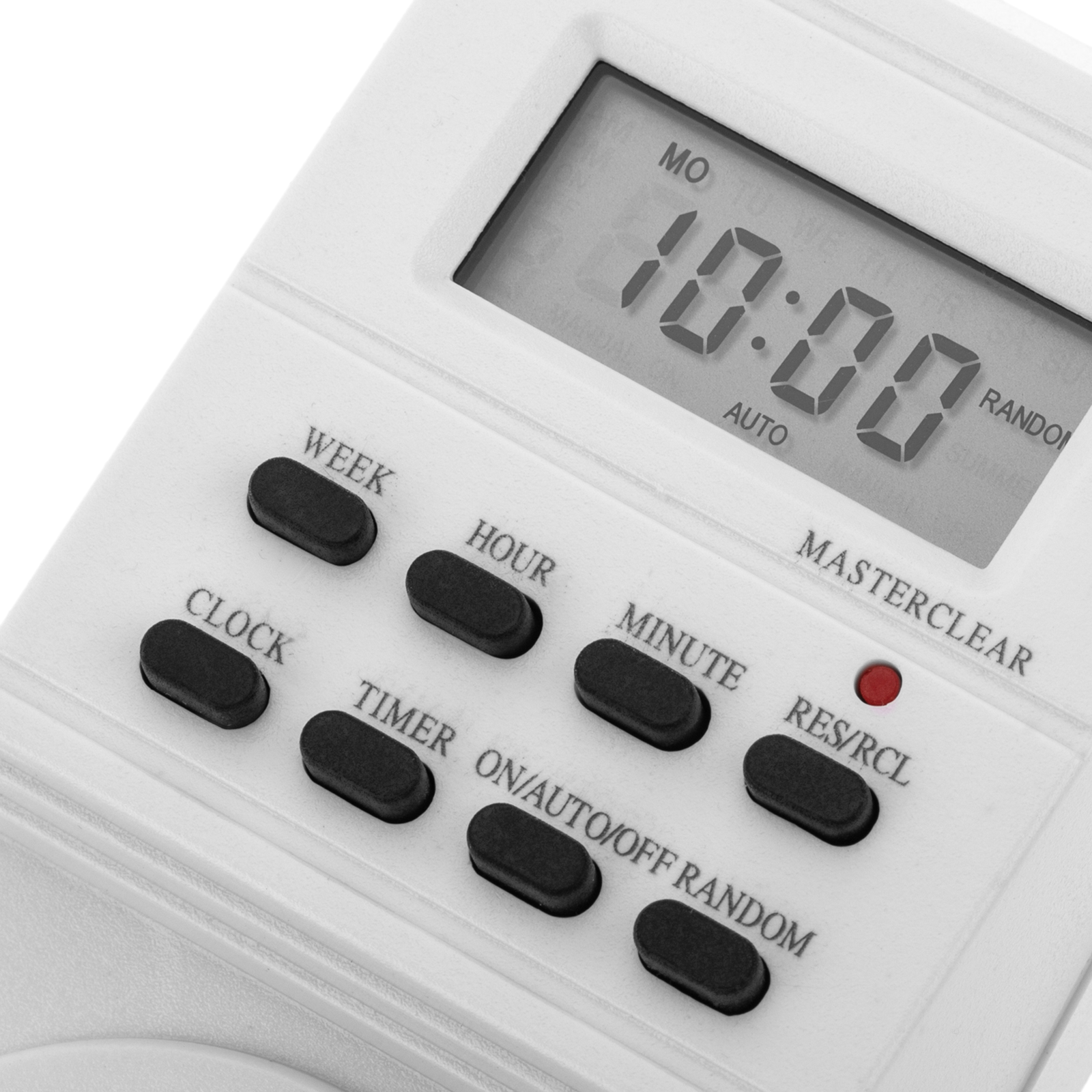 12V 16A Prise Programmateur Digital à 16 Programmes Horloge Programmable  Minuteur Prise Electrique avec LCD Affichage Numérique Antivol avec Boîtier