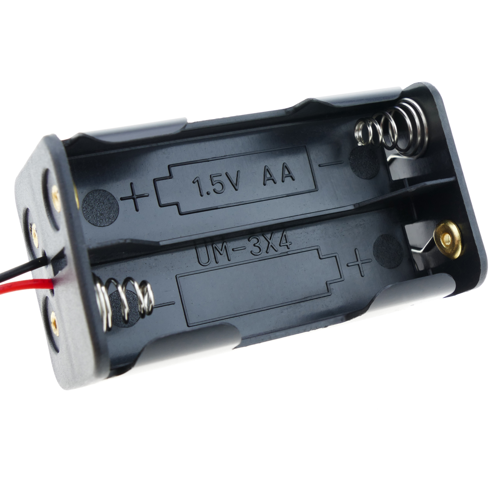 Battery holder for 4 AA 1.5V LR6 - Cablematic