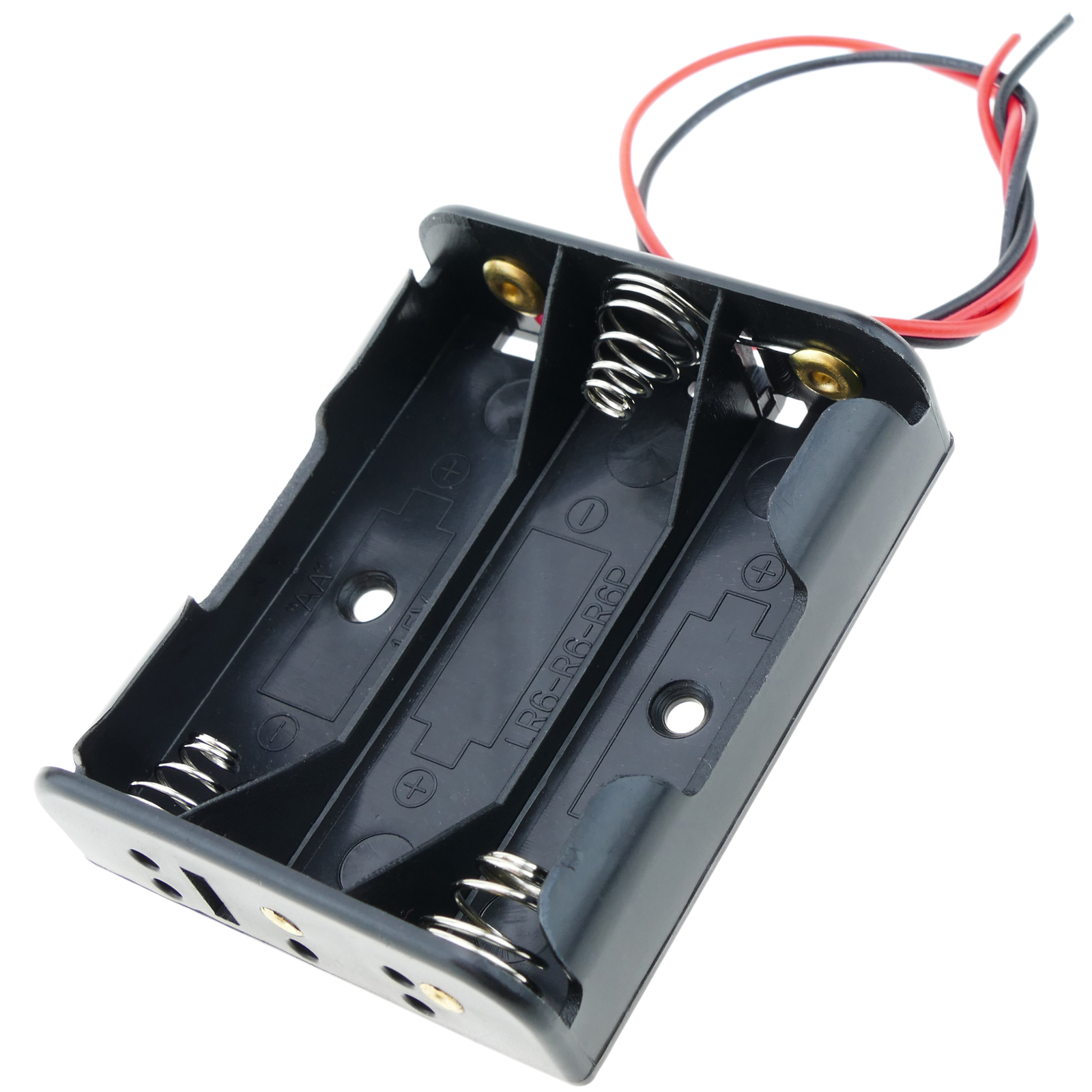 compartiment de batterie avec droit connecteur 1 pile 9V 6LF22 - Cablematic