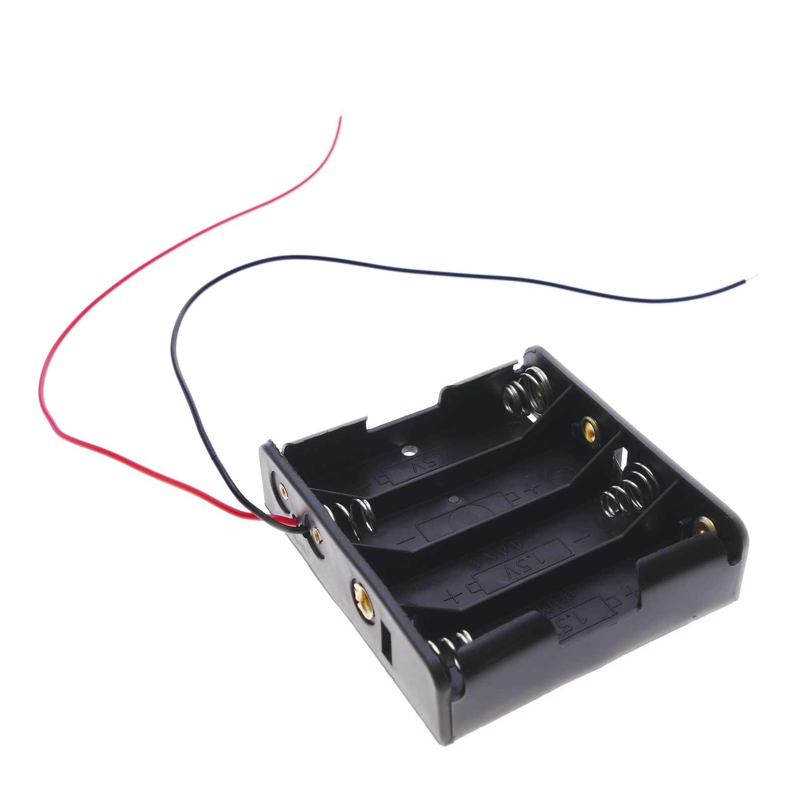 Portapilas en caja para 3 pilas LR6 AA 1.5V con interruptor - Cablematic