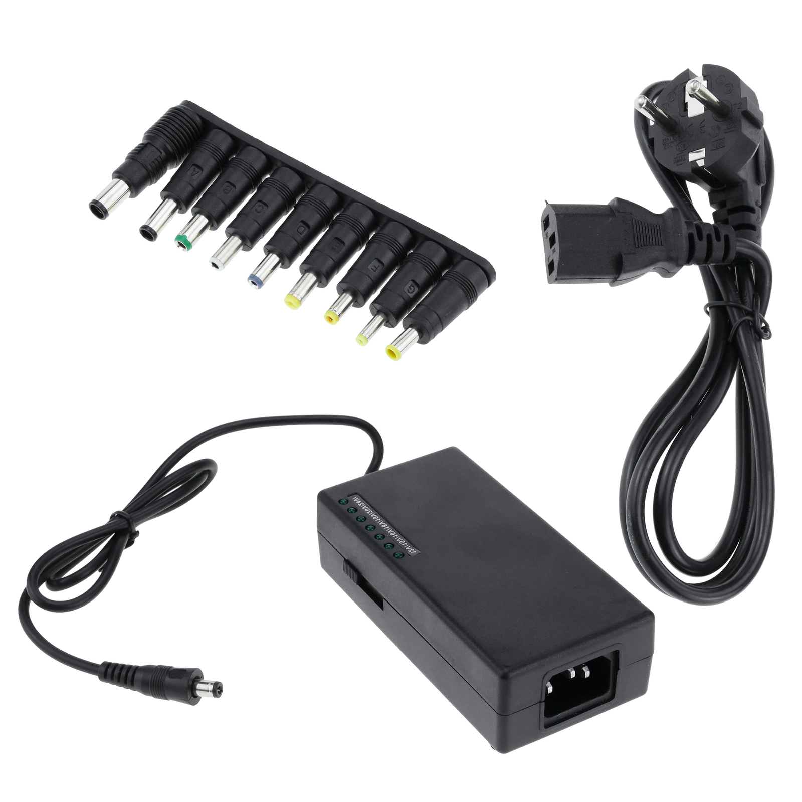 Chargeur et alimentation Adaptateur universel pour ordinateur portable  12-24 VDC 96W 5A - Cablematic