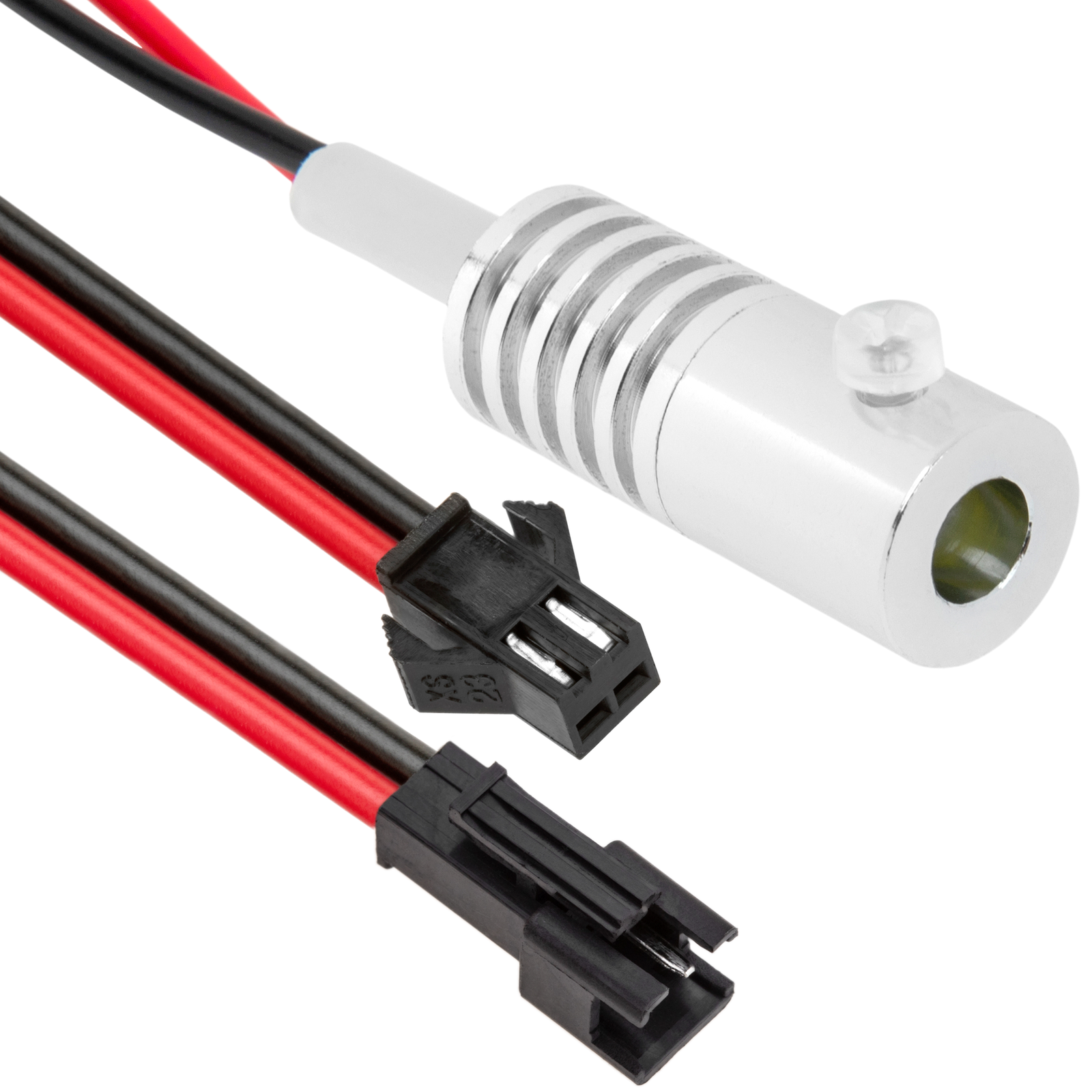  Proiettore 12V per fibra ottica Ø 5mm - Illuminatore per fibra  ottica rosso - Luce per fibra ottica