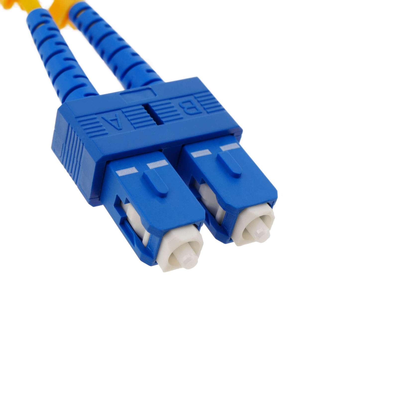 BeMatik - Cable de fibra óptica SC/APC a SC/APC monomodo simplex 9/125 de  25 m OS2 : : Informática