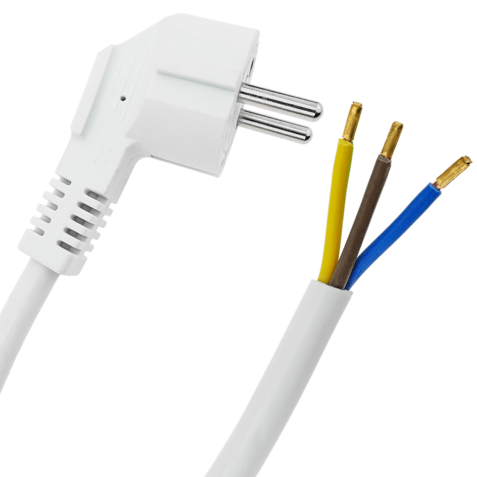 Cable de alimentación eléctrico revestido para ambientes húmedos, 5, 10,  15, 20, 25, 30, 35, 40, 50, 60, 70, 75, 80, 90 o 100 m, NYM-J, 3 hilos de  1,5