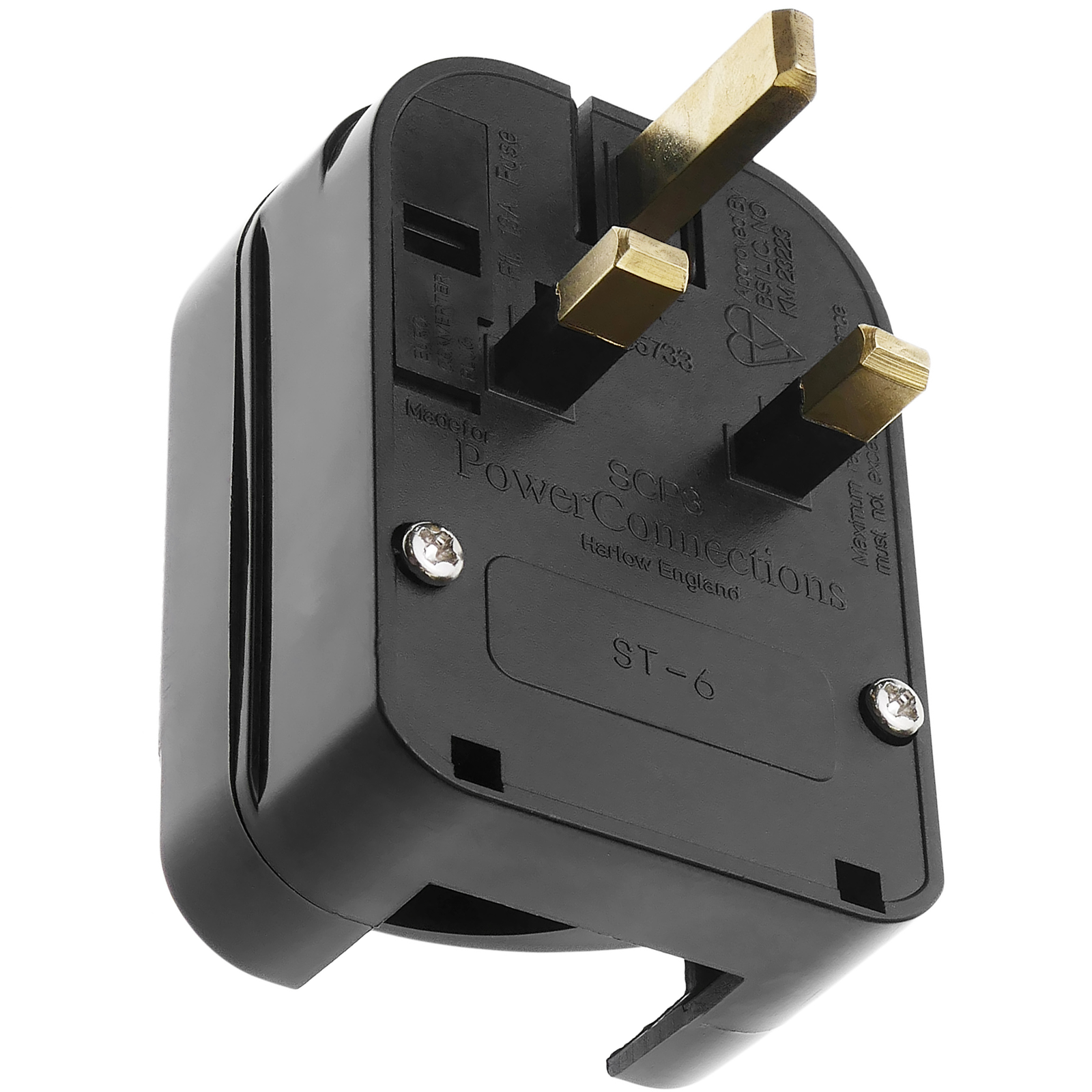 Adaptador de enchufe de viaje de Estados Unidos a Reino Unido, adaptador de  enchufe de alimentación tipo G con 3 tomacorrientes, 3 puertos USB (1USB