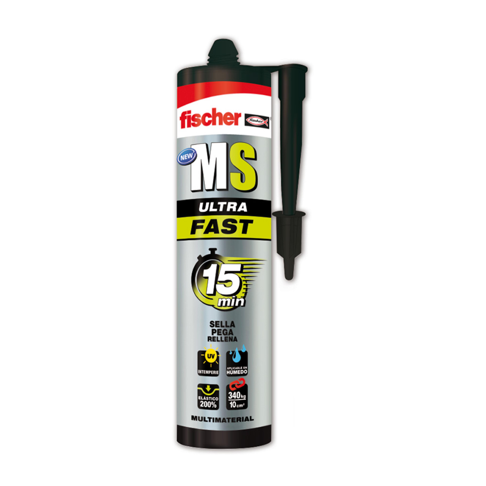 Fischer 552136 Sigillante adesivo MS ultra rapido da 290 ml - Cablematic