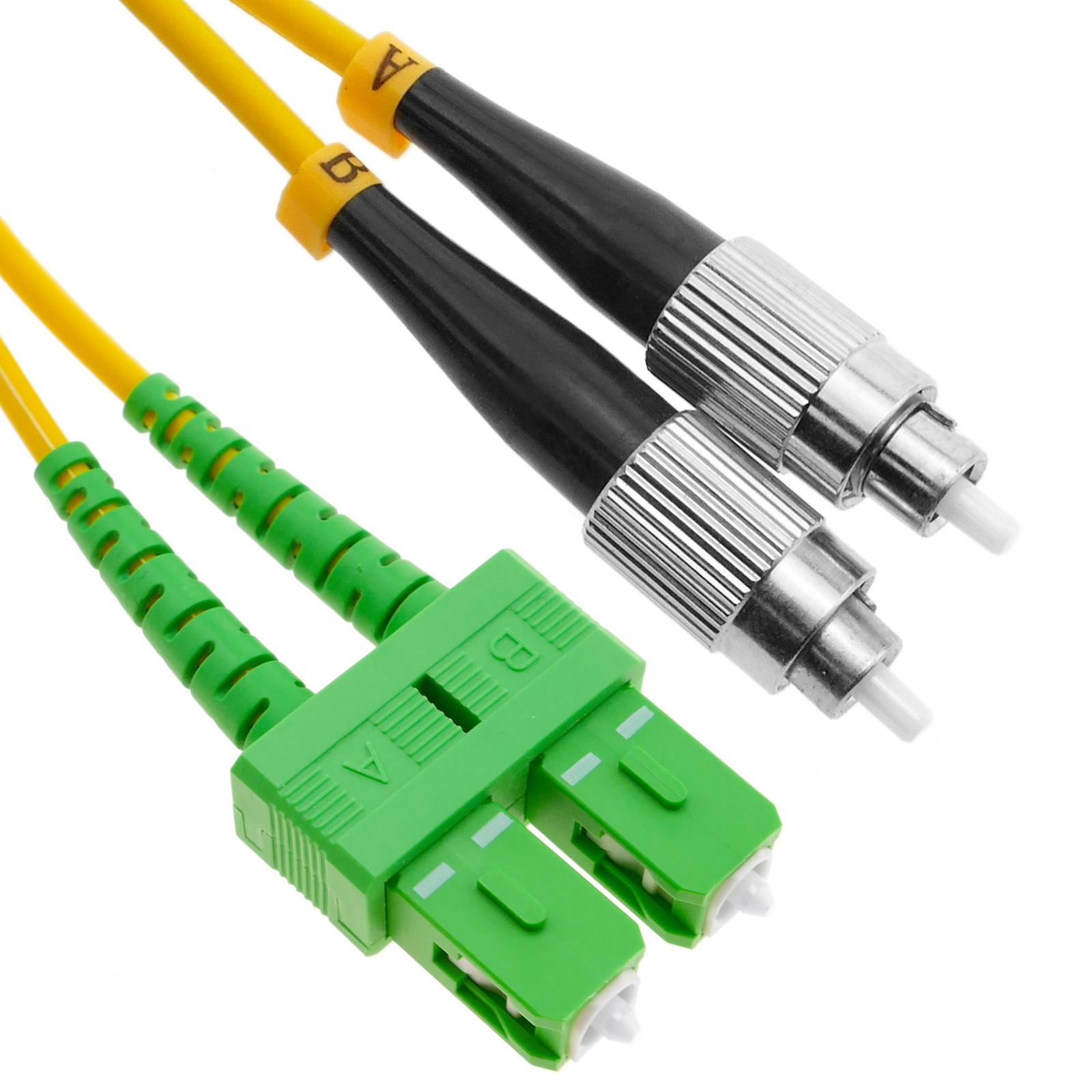 Cable fibra óptica SC/APC a SC/APC 3m para router OS2 9/125 simplex PVC  2.0mm -  México