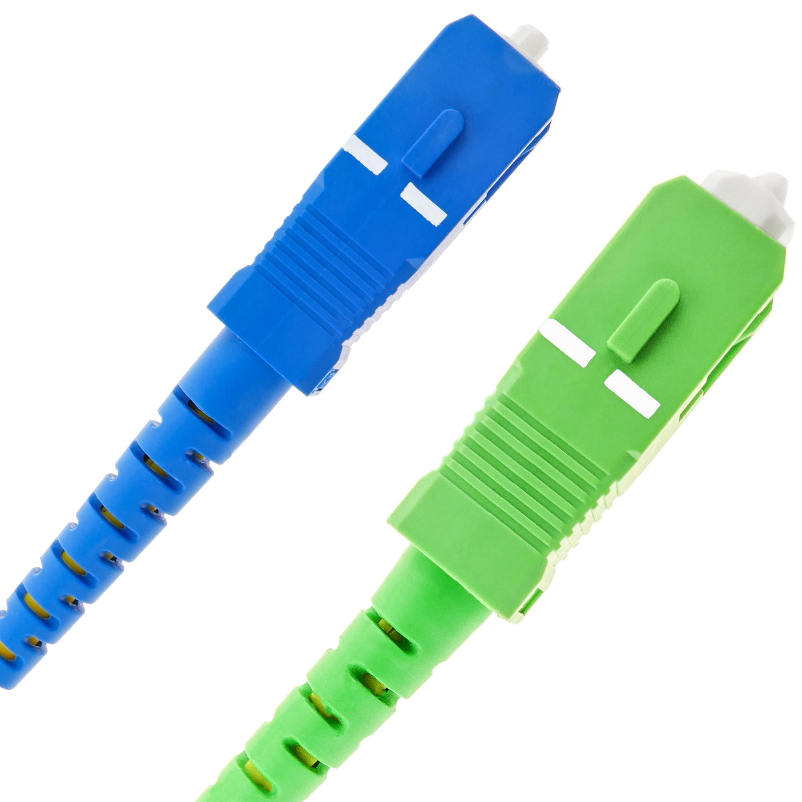 Cable Fibra Óptica Blindado SC / APC - SC / APC Monomodo Simplex 9 / 125 µm  Amarillo 25 m