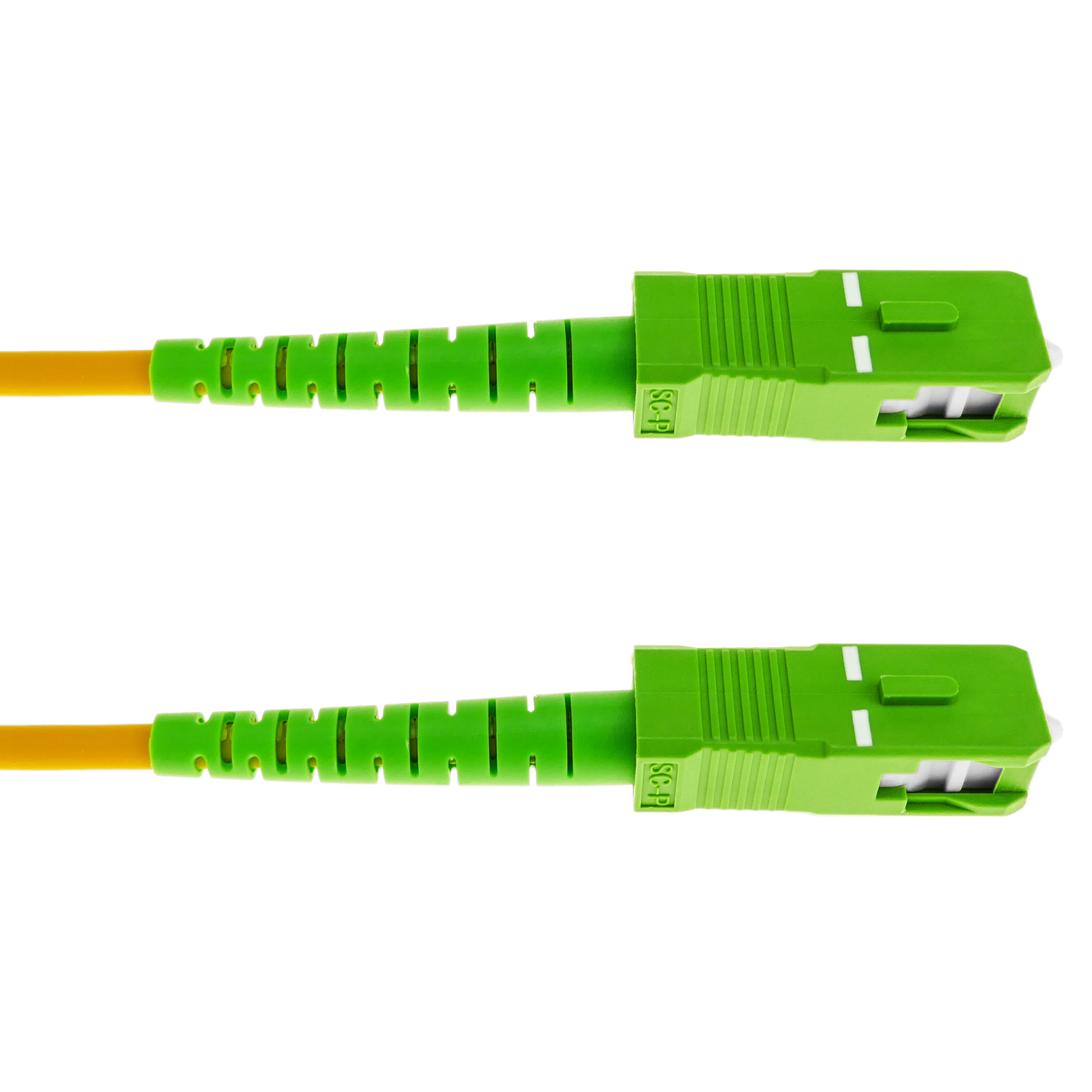 Corning Câble patch en fibre de verre 2 x 2,0 mm Singlemode Duplex SC APC Duplex vers SC APC Duplex vers SC APC Duplex Jaune 2 m 