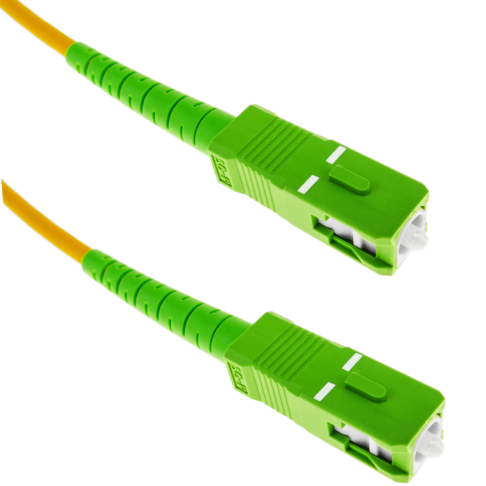 Cables de Fibra Óptica Blindados SC/APC a SC/UPC Monomodo Simple LSZH 50M Elfcam®