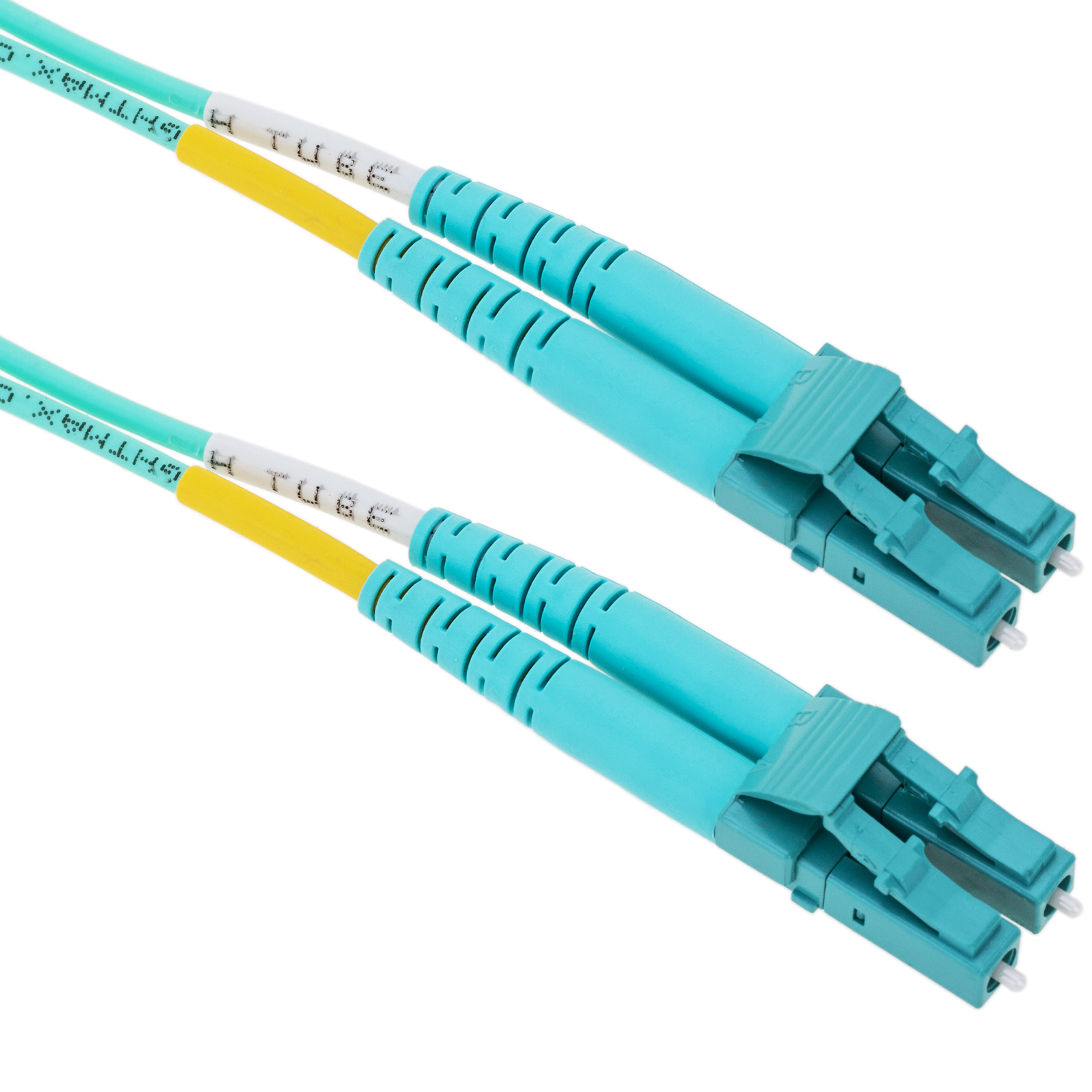 Cable de conexión DIGITUS LWL OM3 Duplex Multimodo 50/125µ LSZH Cable de Fibra óptica LC a ST de 2 m 10 GBit/s Turquesa 