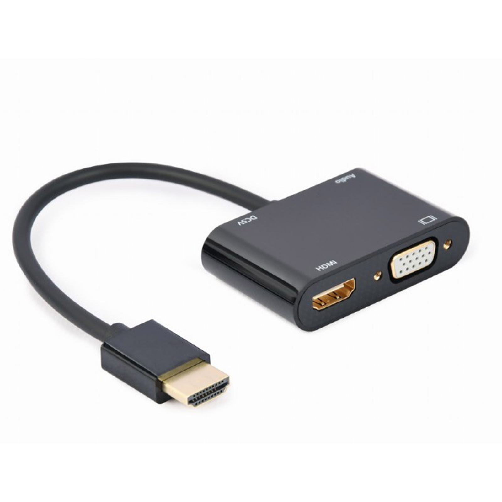 Câble adaptateur audio avec connecteur HDMI mâle vers HDMI femelle et VGA  femelle - Cablematic