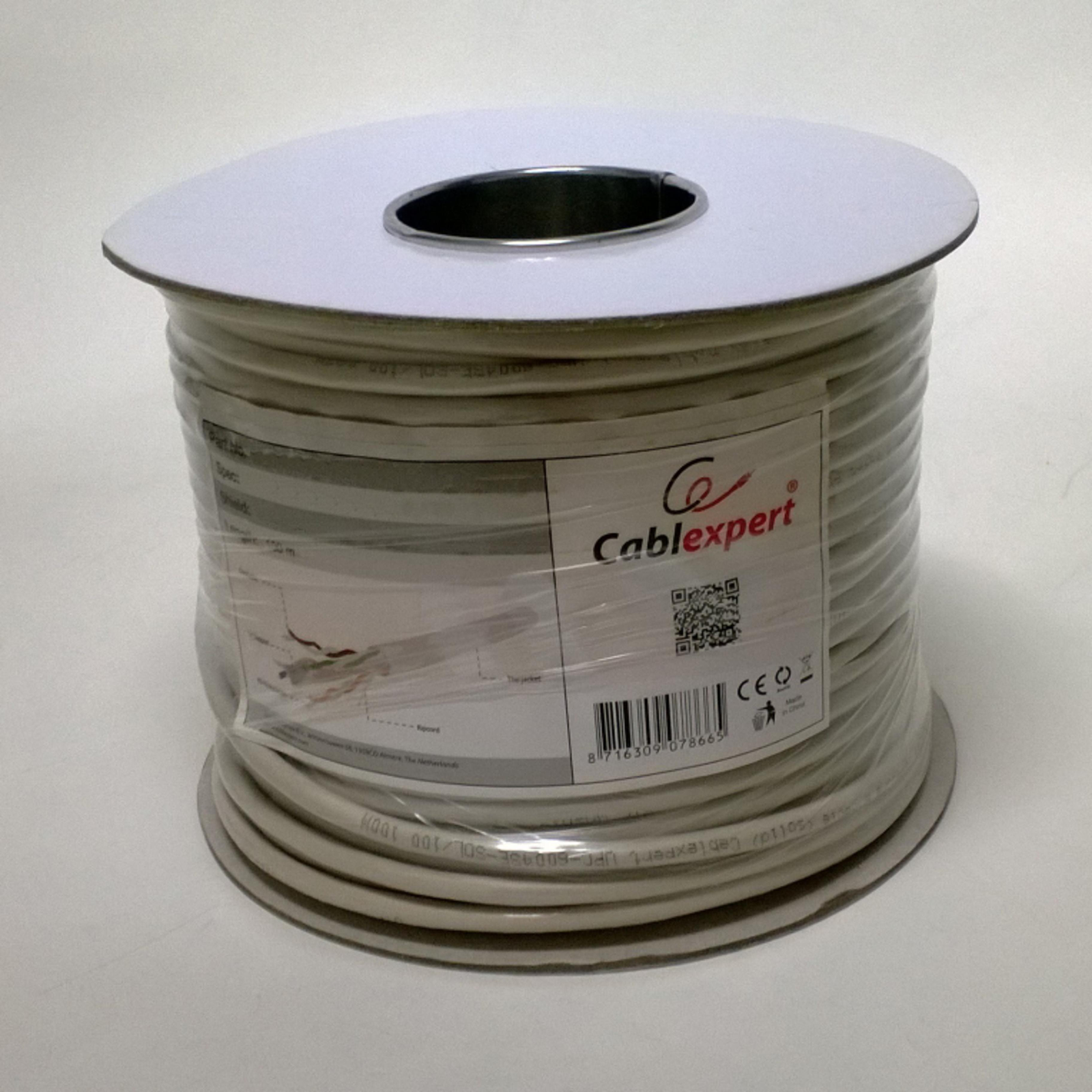 100 m gray Cat. 6 UTP ethernet network cable reel UPC-6004SE-SOL/100 -  Cablematic