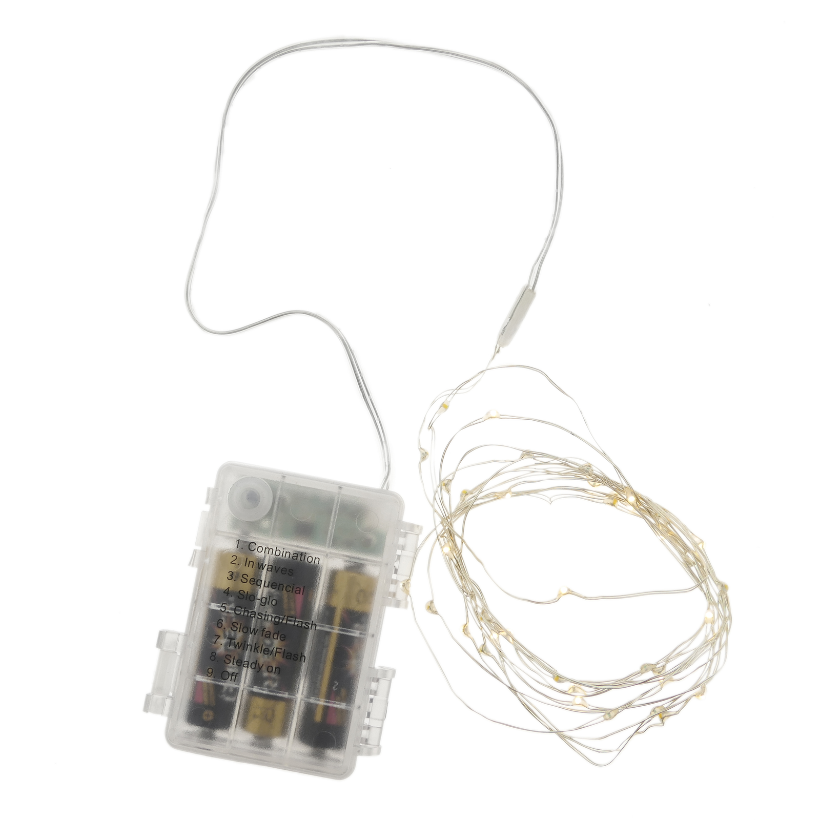 PrimeMatik Dekorative LED-Streifenlichter – 40 LEDs, 8 Funktionen, 3 M Kabel, IP44 Für Innen & Außen