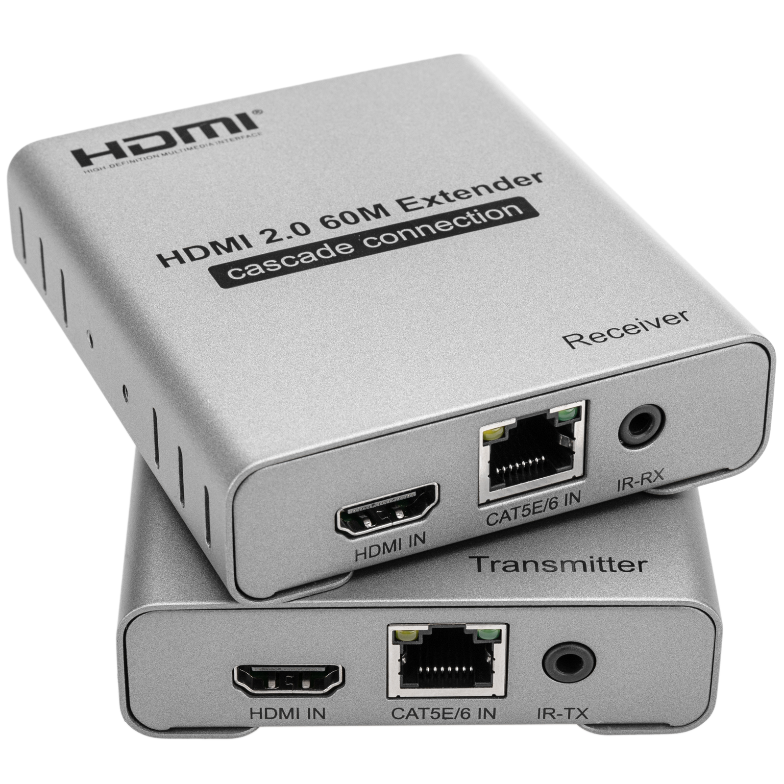 Estensore di HDMI Prolunga FullHD 1080p via cavo ethernet Cat.5e Cat.6 50m  - Tx e Rx - Cablematic