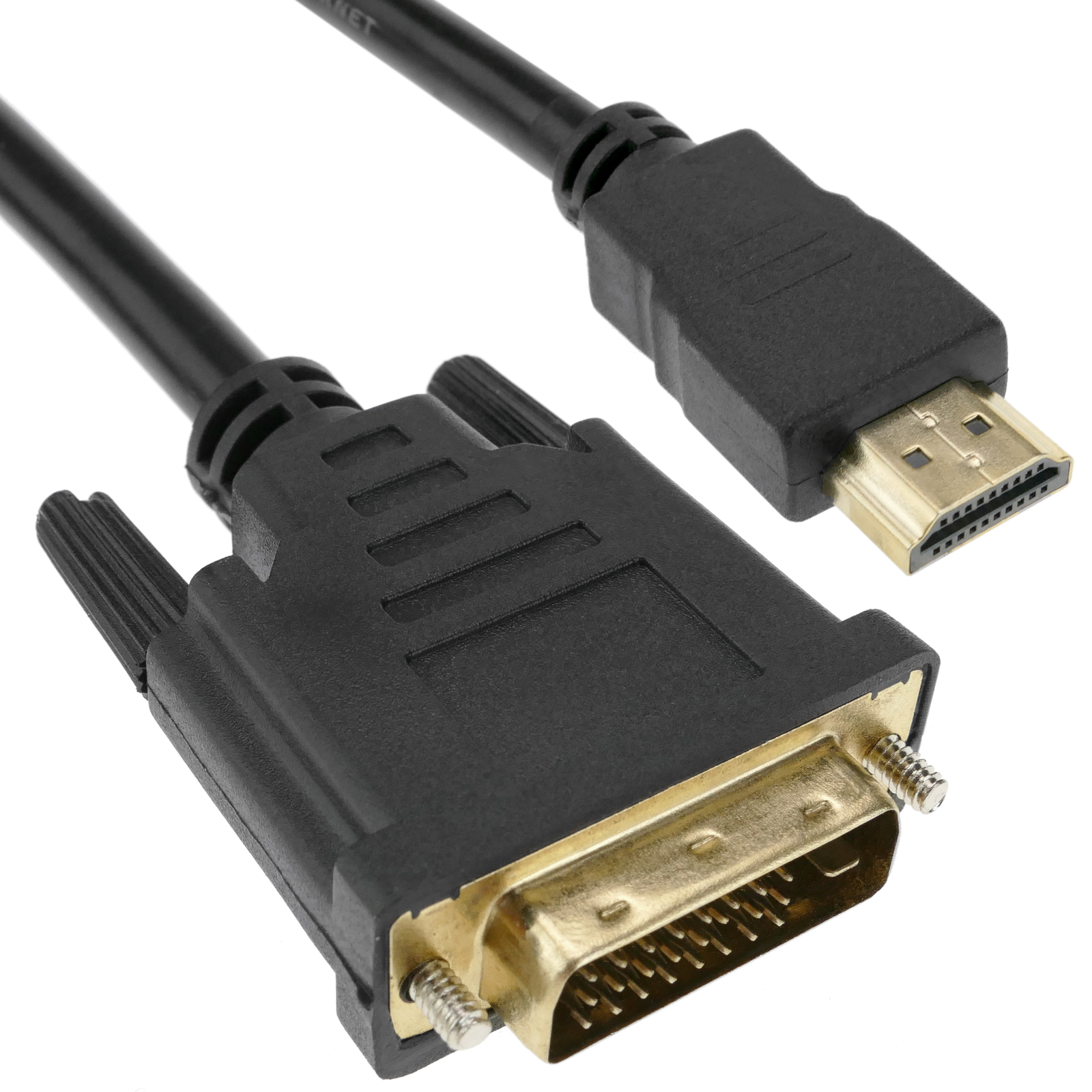 Ba30DEllylelly Adaptador HDMI a DVI-D Cable de Video-HDMI Macho a DVI Macho a HDMI a DVI Cable 1080p Monitores LCD y LED de Alta resolución 