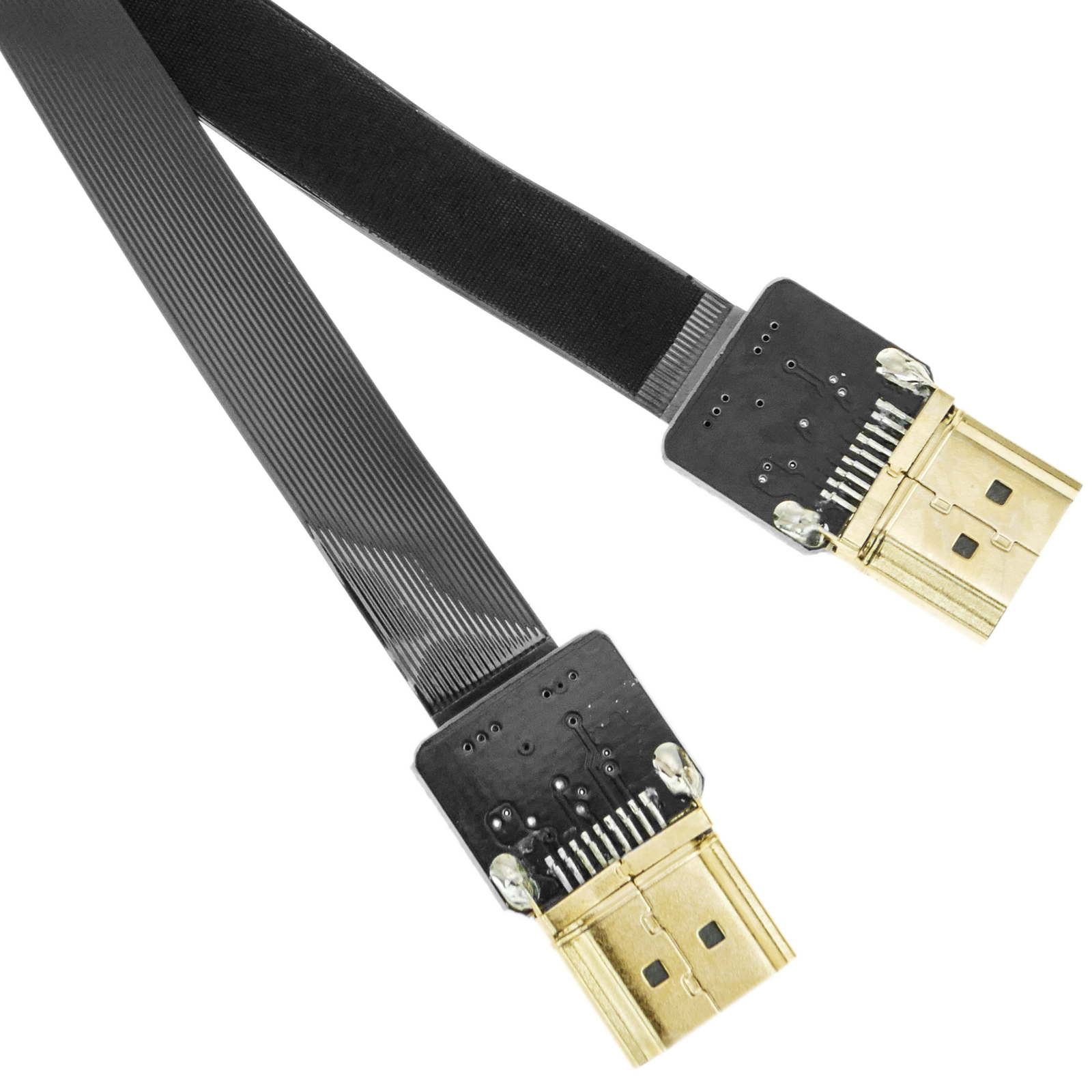 Cable HDMI corto Compatible con HDMI FPV, cinta plana ultraligera de 20cm,  5cm, flexible para cámara de vídeo HDTV, 10cm